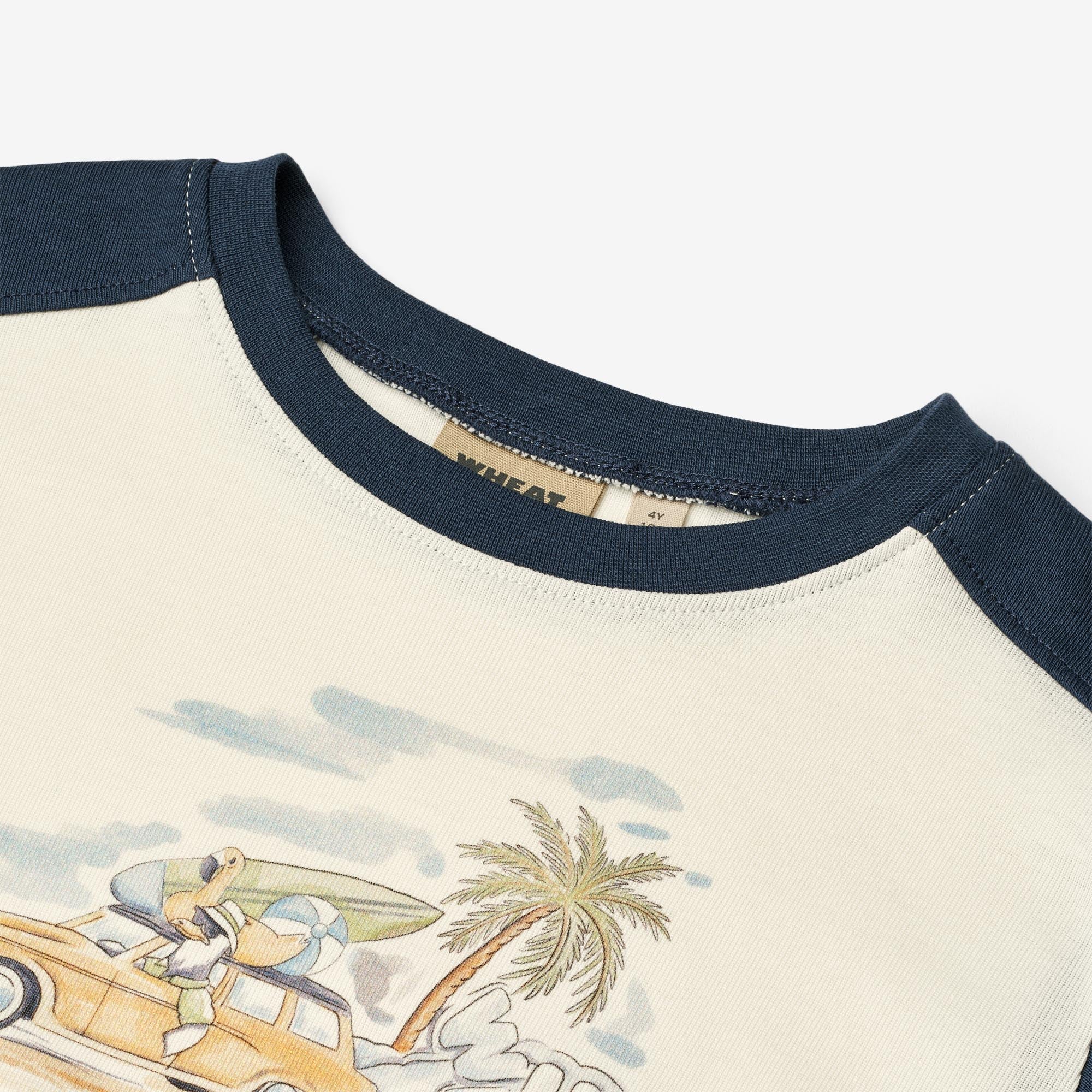 wheat-vincent-t-shirt-ivory-kinder-shirt-bio-baumwolle-print image 3