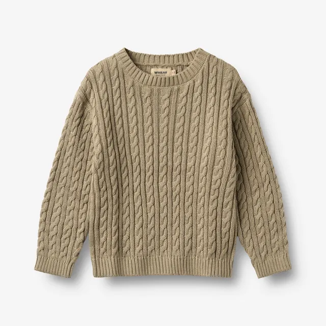 wheat-oliver-pullover-strickpullover-gravel-bio-baumwolle image 1