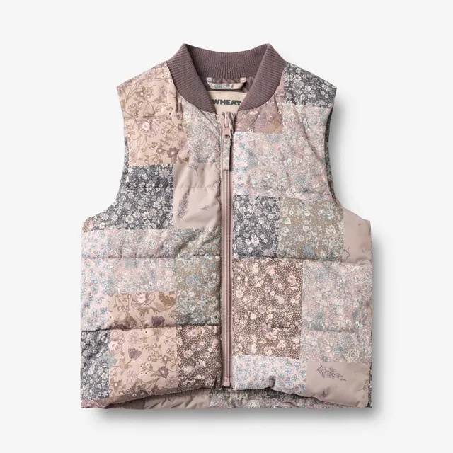 wheat-lakas-puffer-weste-recycling-m-dchen-patchwork-flower image 1