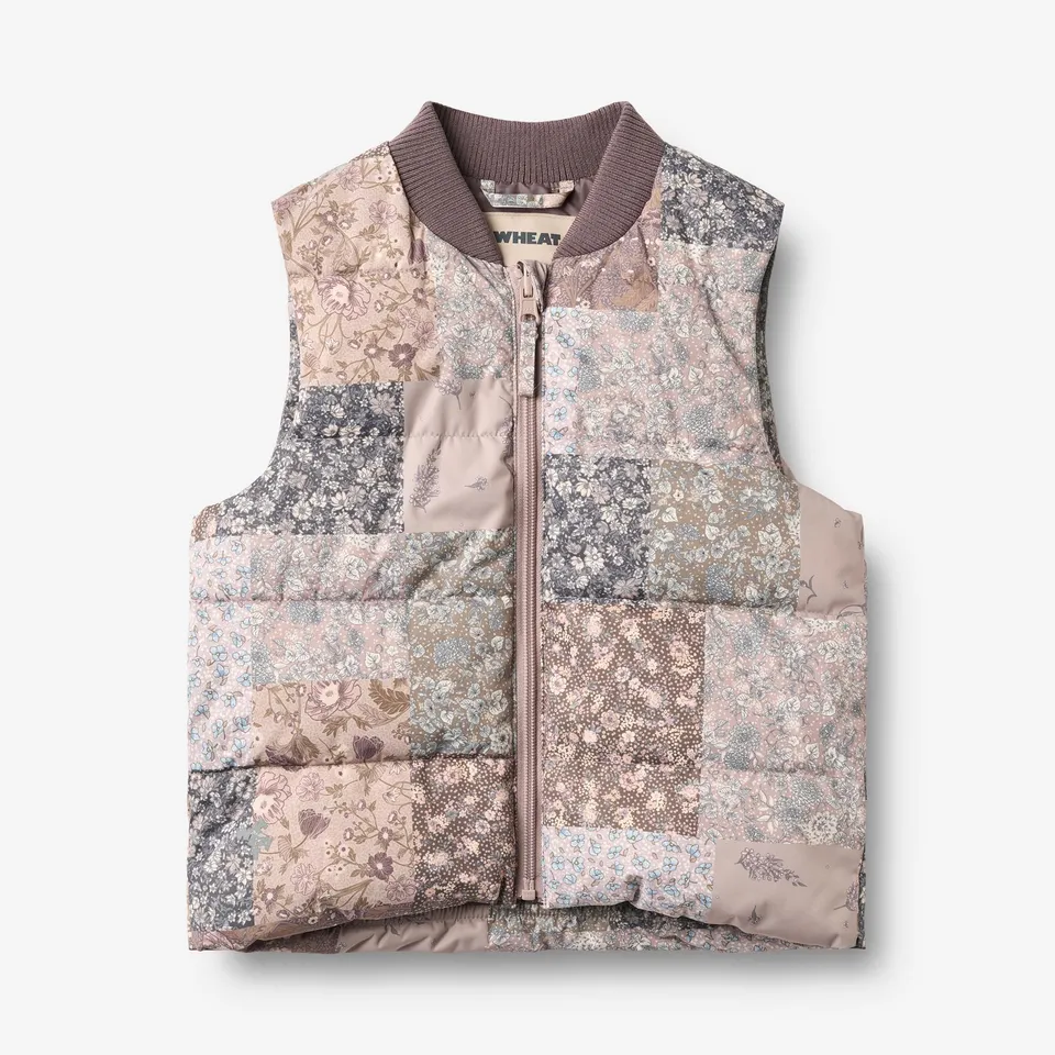 wheat-lakas-puffer-weste-recycling-m-dchen-patchwork-flower image 1