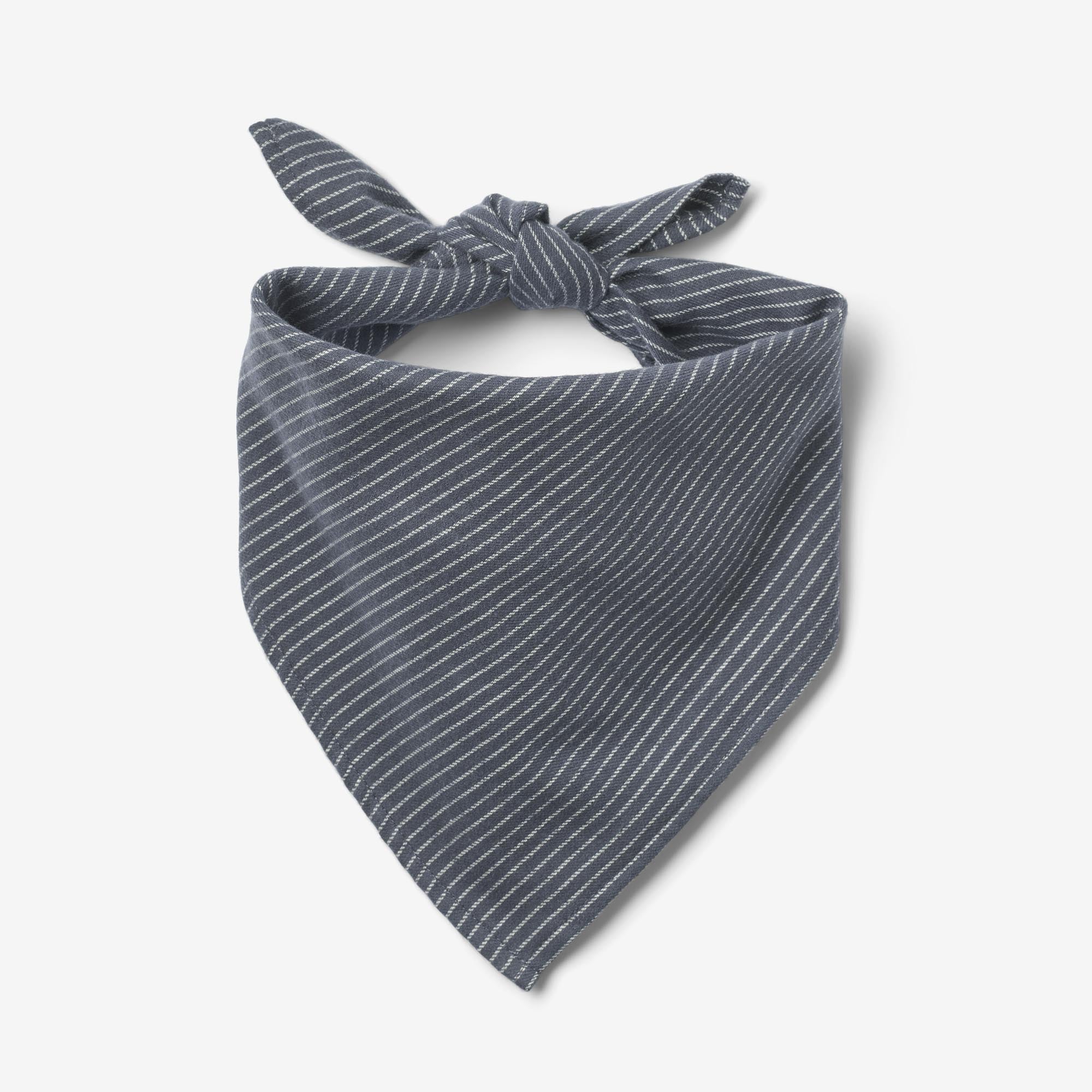 wheat-marlow-halstuch-greyblue-slub-stripe image 1