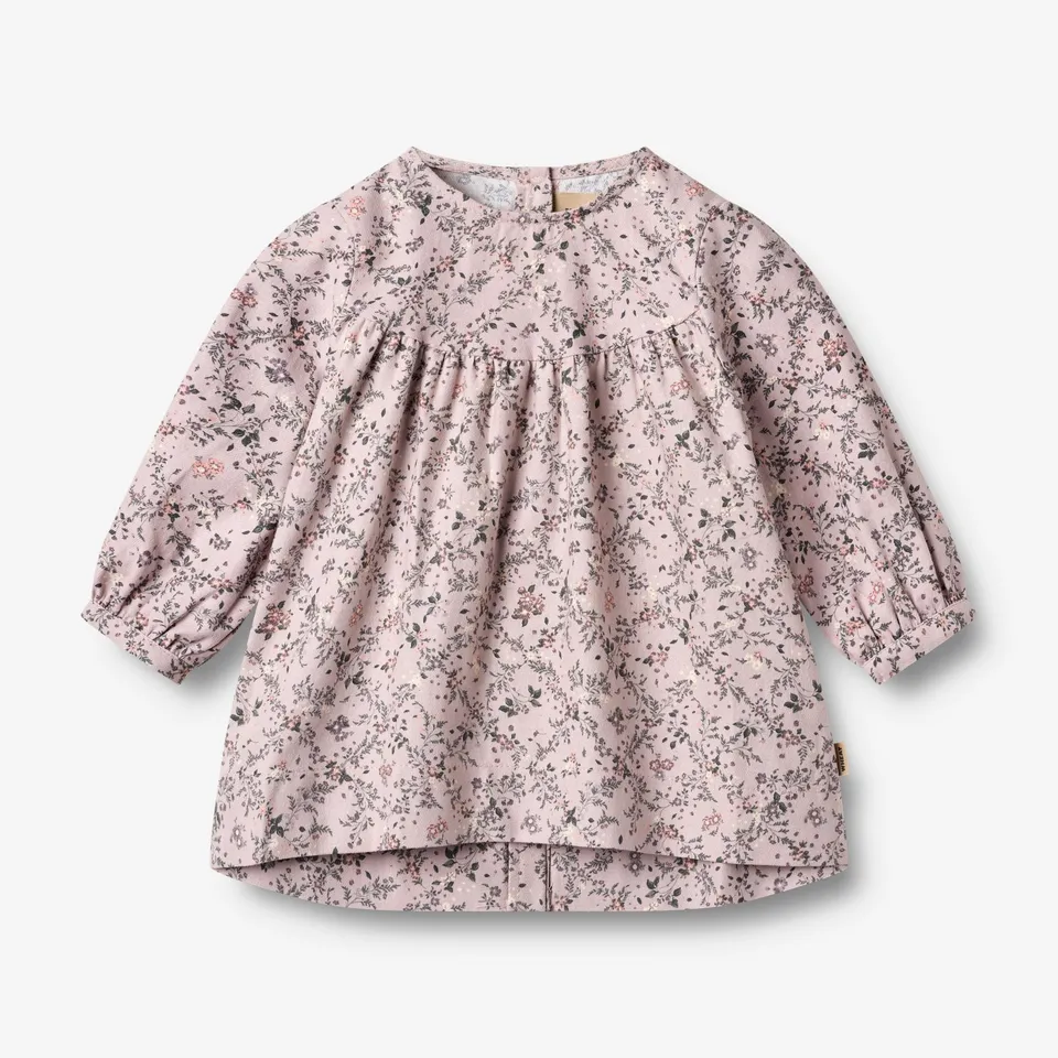 wheat-fenja-kleid-lilac-checked-flowers-baby image 1