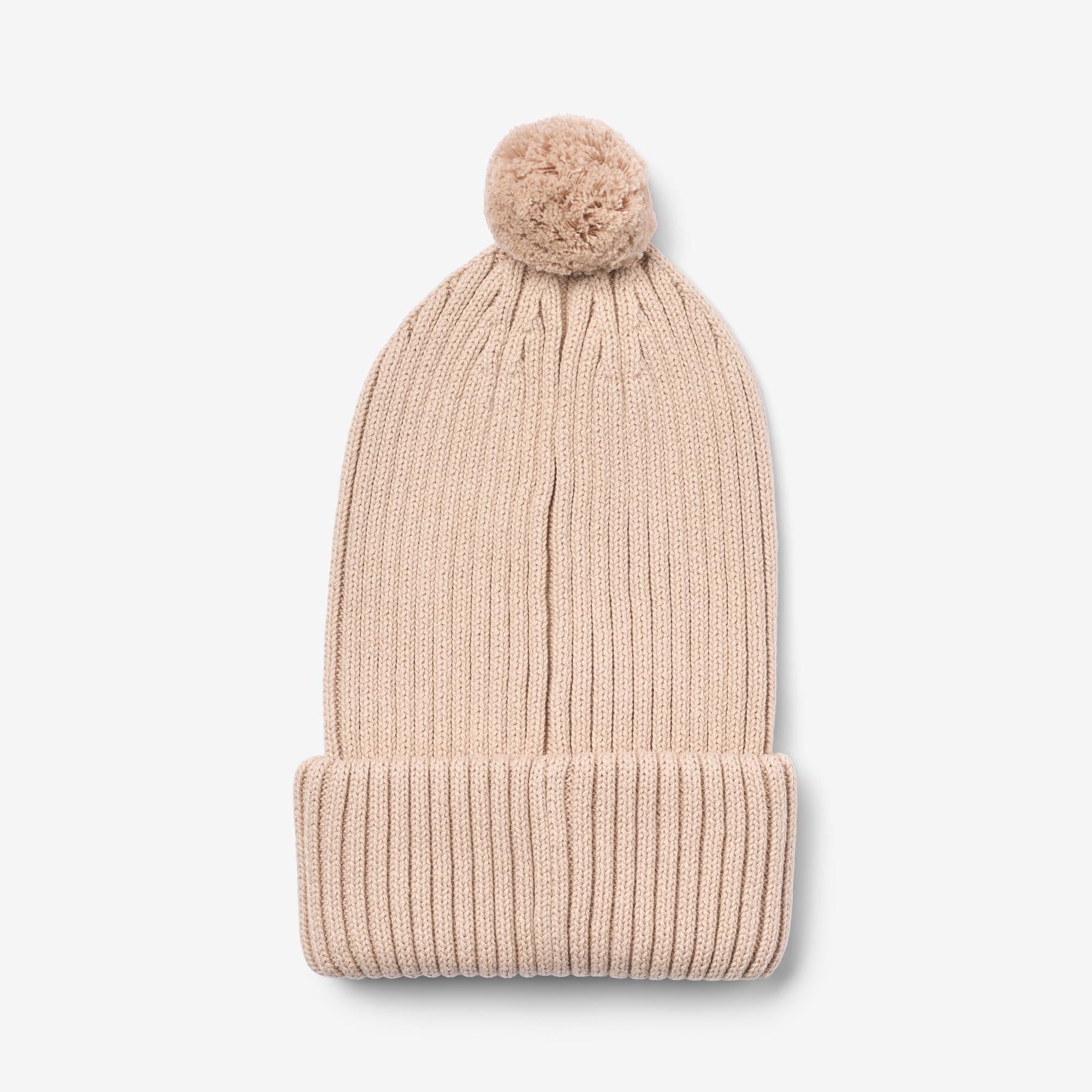 wheat-habar-beanie-bio-baumwolle-kinder-rose-powder image 4