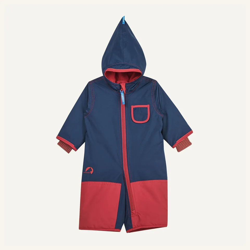 finkid-husky-pikku-winter-eko-schneeanzug-golden-yellow-navy-80-90 image 1