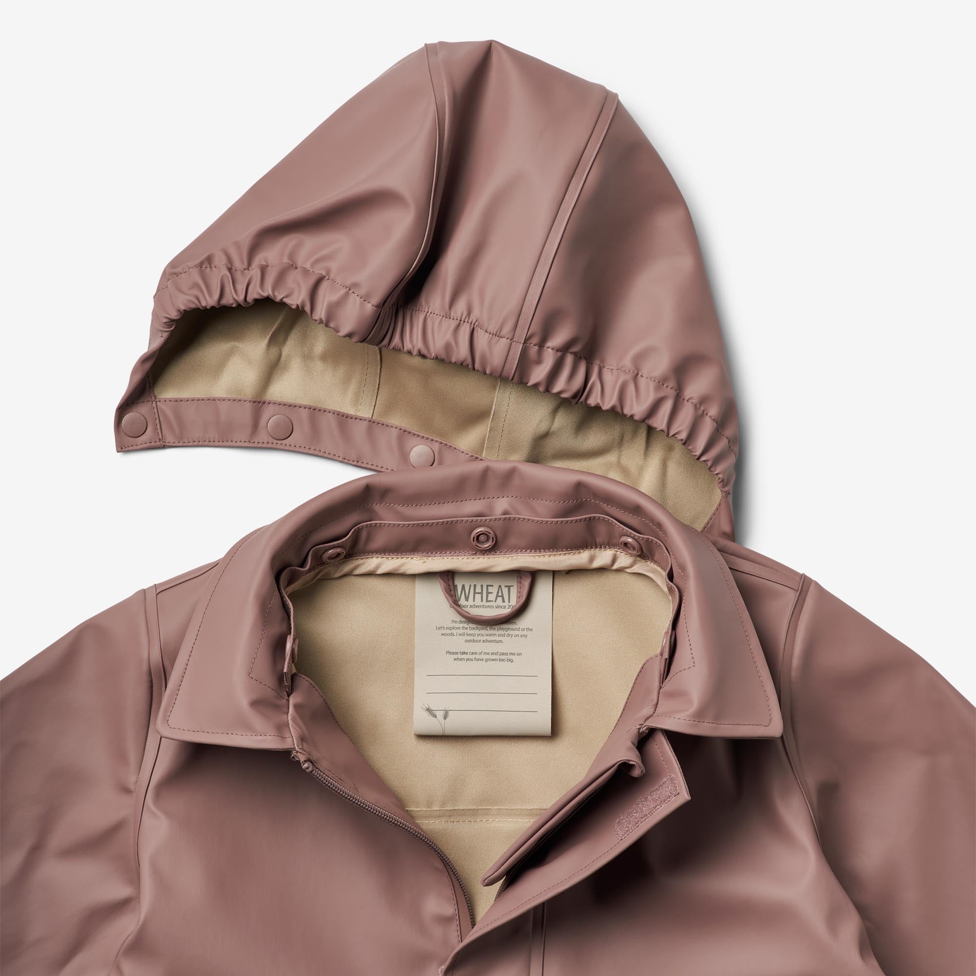 wheat-finley-regenjacke-dusty-lilac-lang-wasserdicht image 3