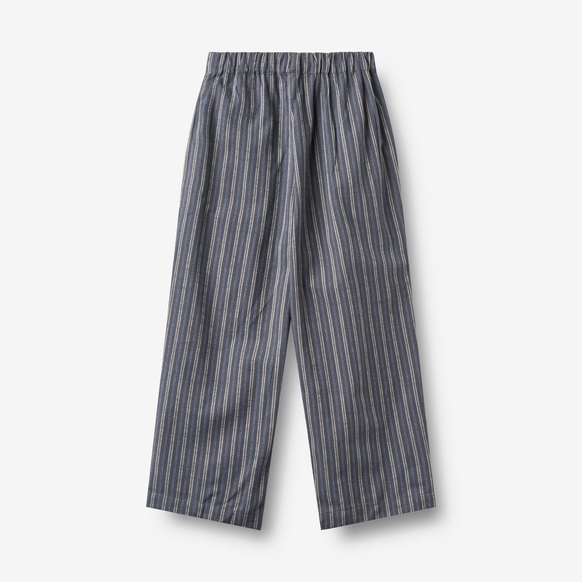 wheat-madison-pyjama-kinder-blue-holiday-stripe-bio image 8