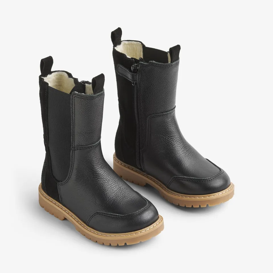 wheat-chelsea-sonni-tex-stiefel-black-leder-gr-24-35 image 1
