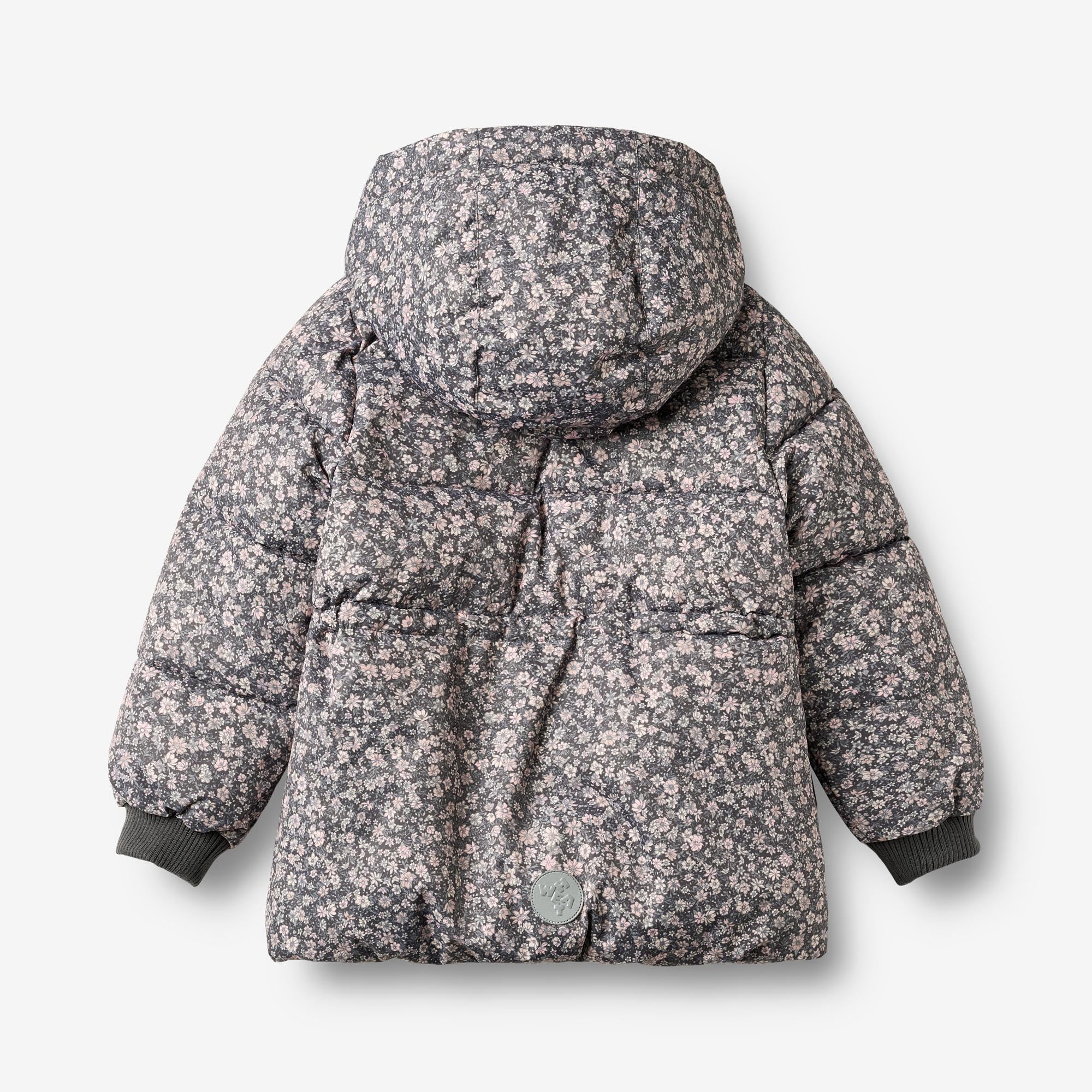 wheat-eli-pufferjacke-m-dchen-dark-charcoal-flowers image 2