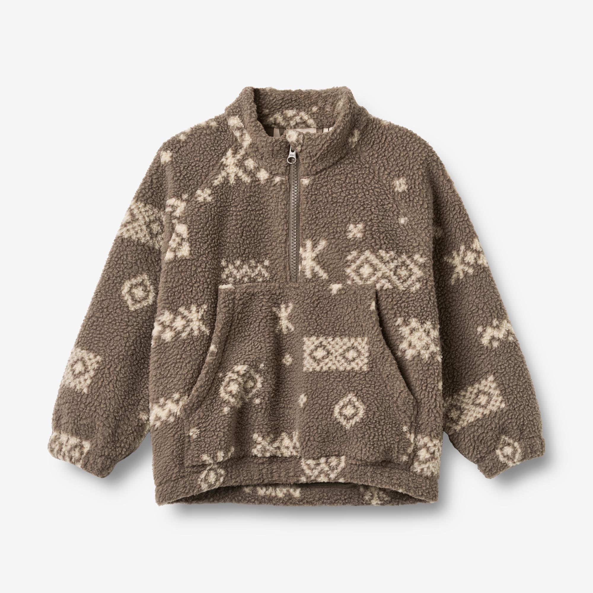 wheat-moon-fleeceanorak-dry-wood-jacquard-recycling image 1