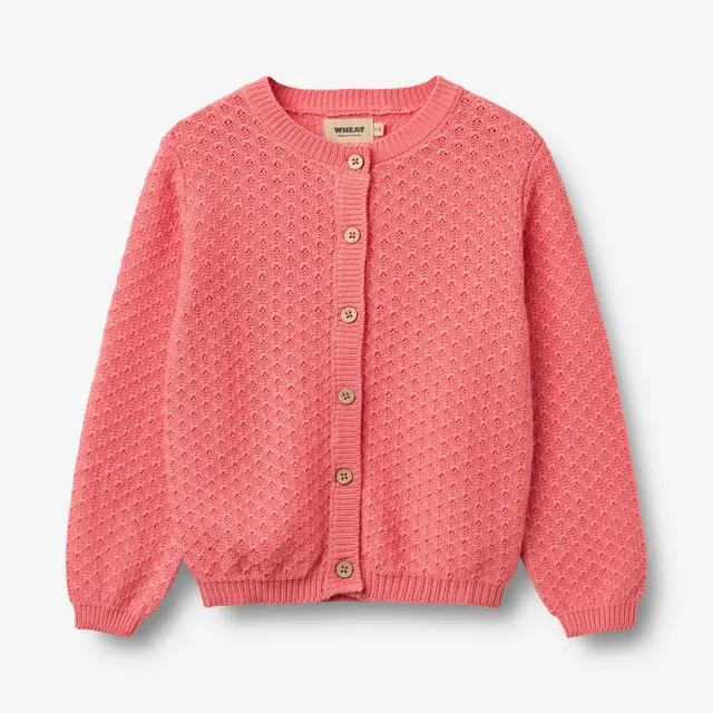 wheat-magnella-strickjacke-coral-bio-baumwolle-m-dchen image 1