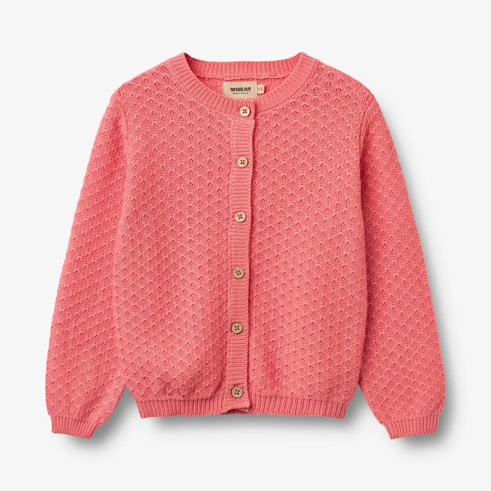 wheat-magnella-strickjacke-coral-bio-baumwolle-m-dchen image 1