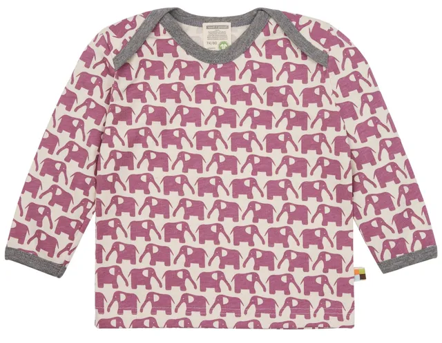 loud-proud-classics-shirt-langarm-elefanten-grape-62-68-bio image 1