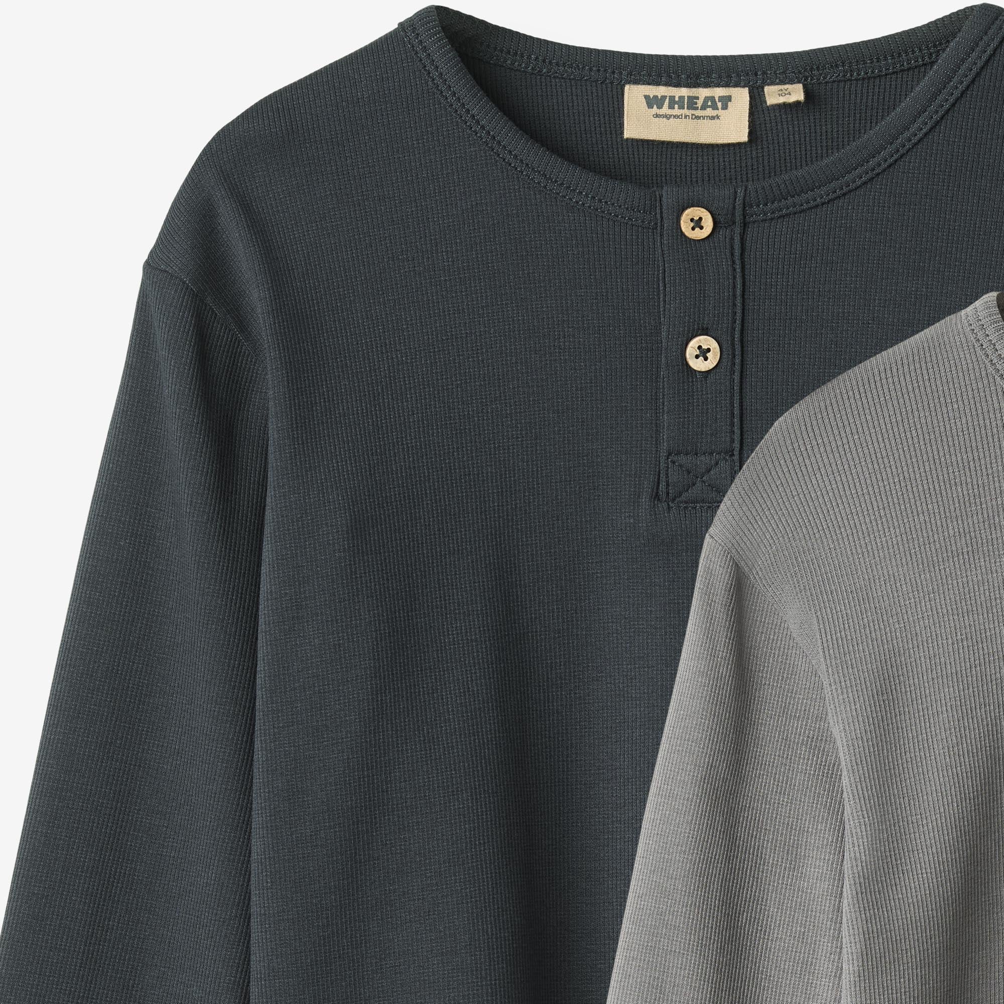 wheat-morris-langarmshirt-flint-bio-baumwolle-henley image 3