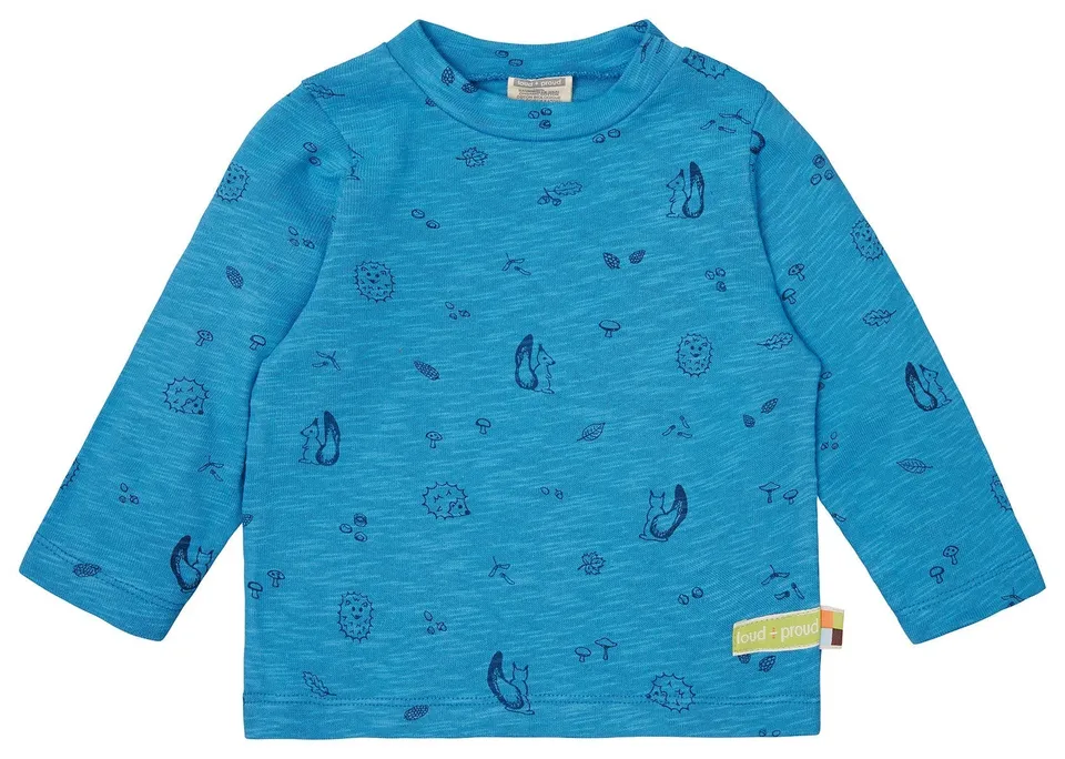 loud-proud-classics-shirt-slub-azur-langarm-waldmotiv image 1