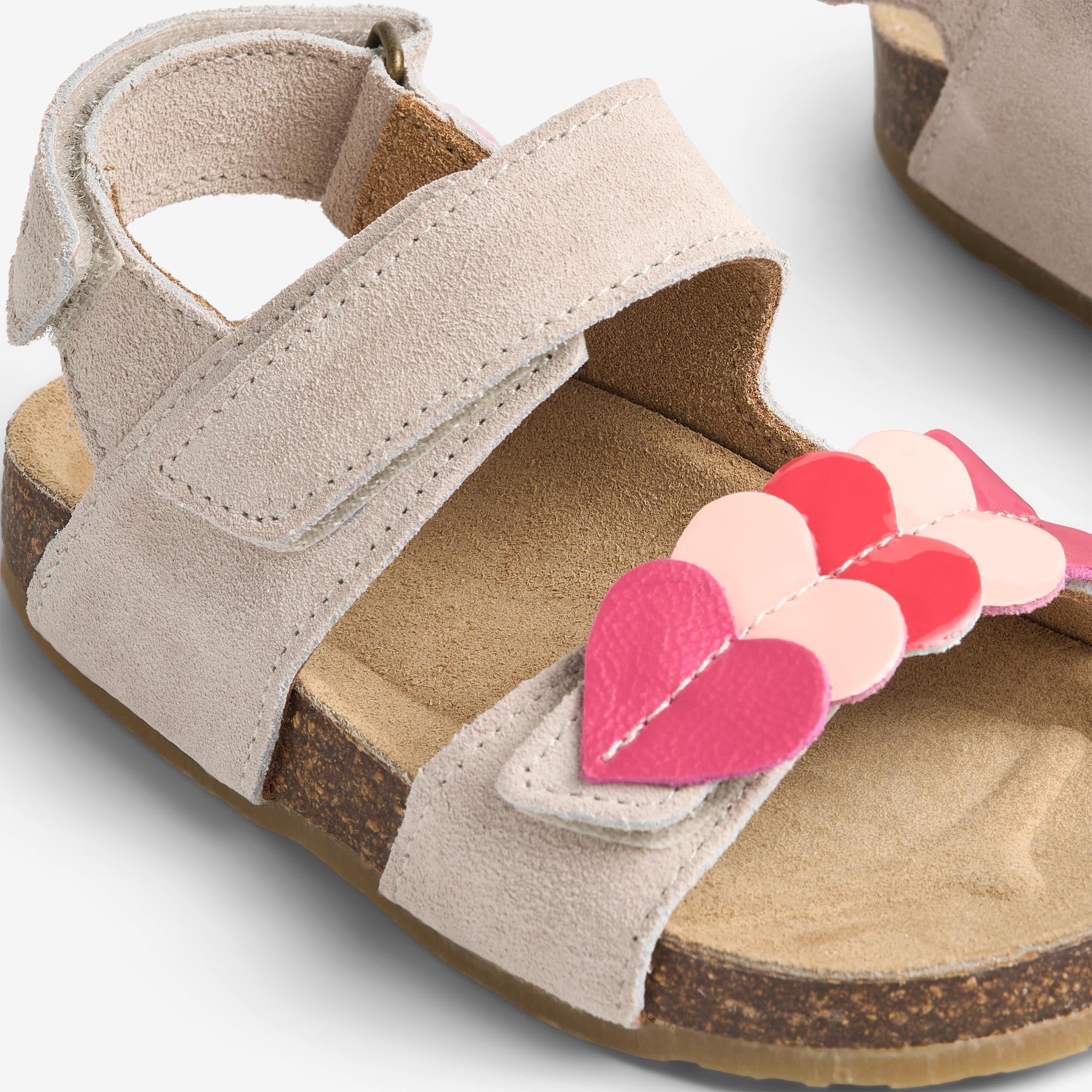 wheat-clara-kinder-ledersandale-off-white-herzen-korksohle image 4