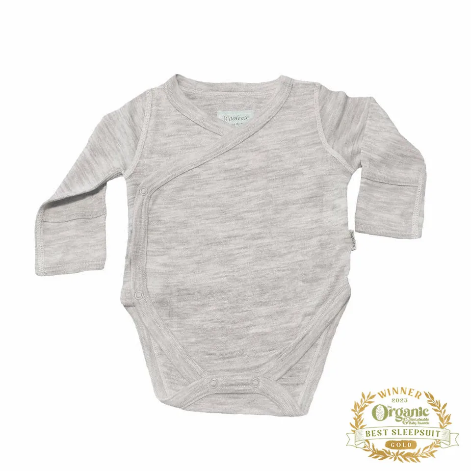 woolrex-baby-bodys-wickelbody-creme-62-68-merinowolle image 1