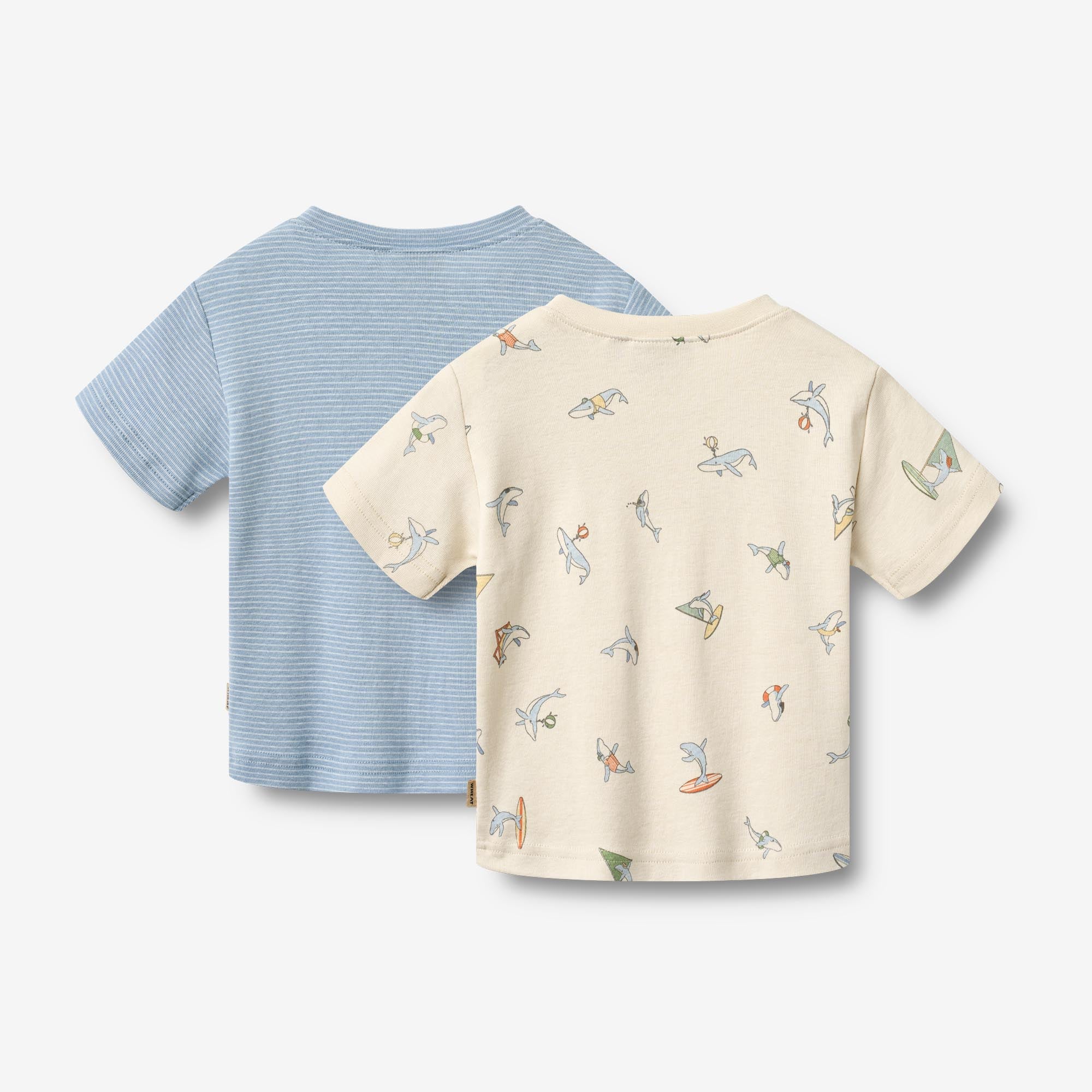wheat-fabian-t-shirt-2er-whale-friends-gr-74-bio image 2