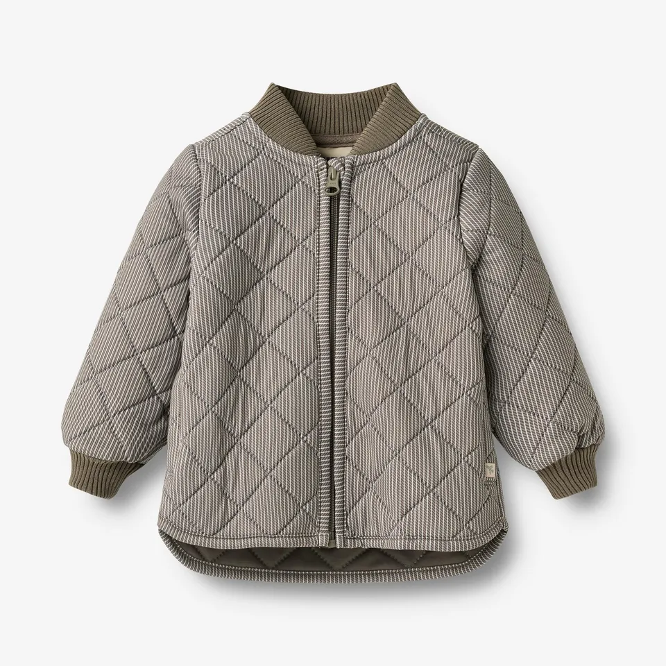 wheat-loui-thermojacke-brown-stripe-recycling-baby image 1