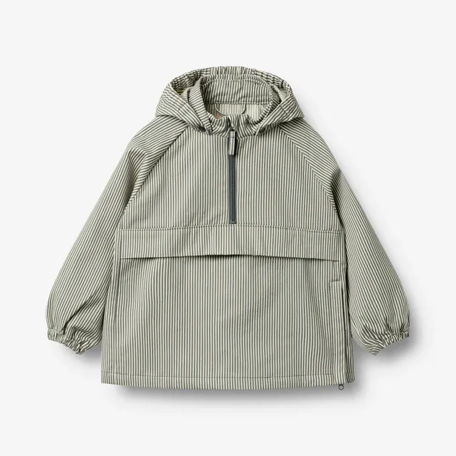 wheat-eddo-anorak-flint-stripe-bio-baumwolle-kinder image 1