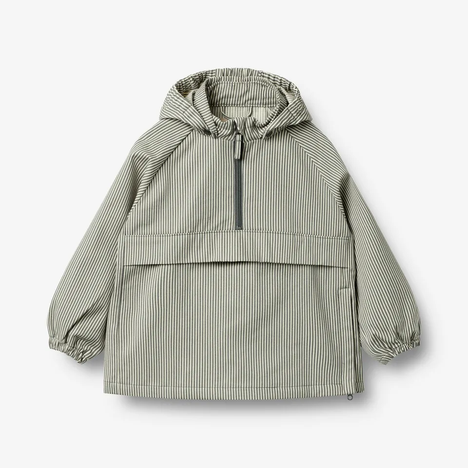 wheat-eddo-anorak-flint-stripe-bio-baumwolle-kinder image 1