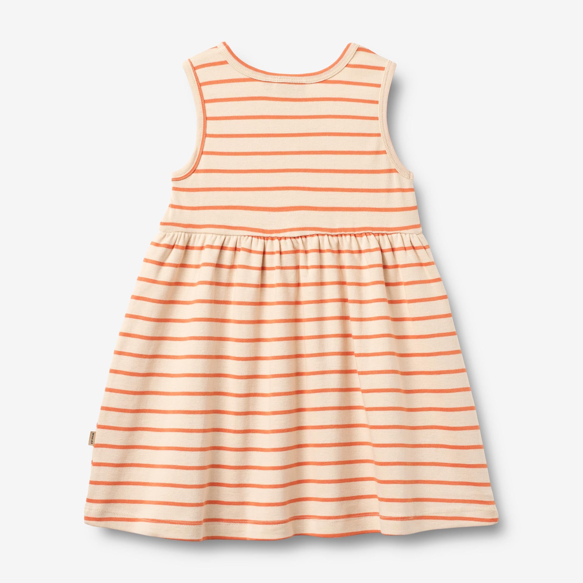 wheat-martha-jerseykleid-orange-stripe-aus-bio-baumwolle image 2
