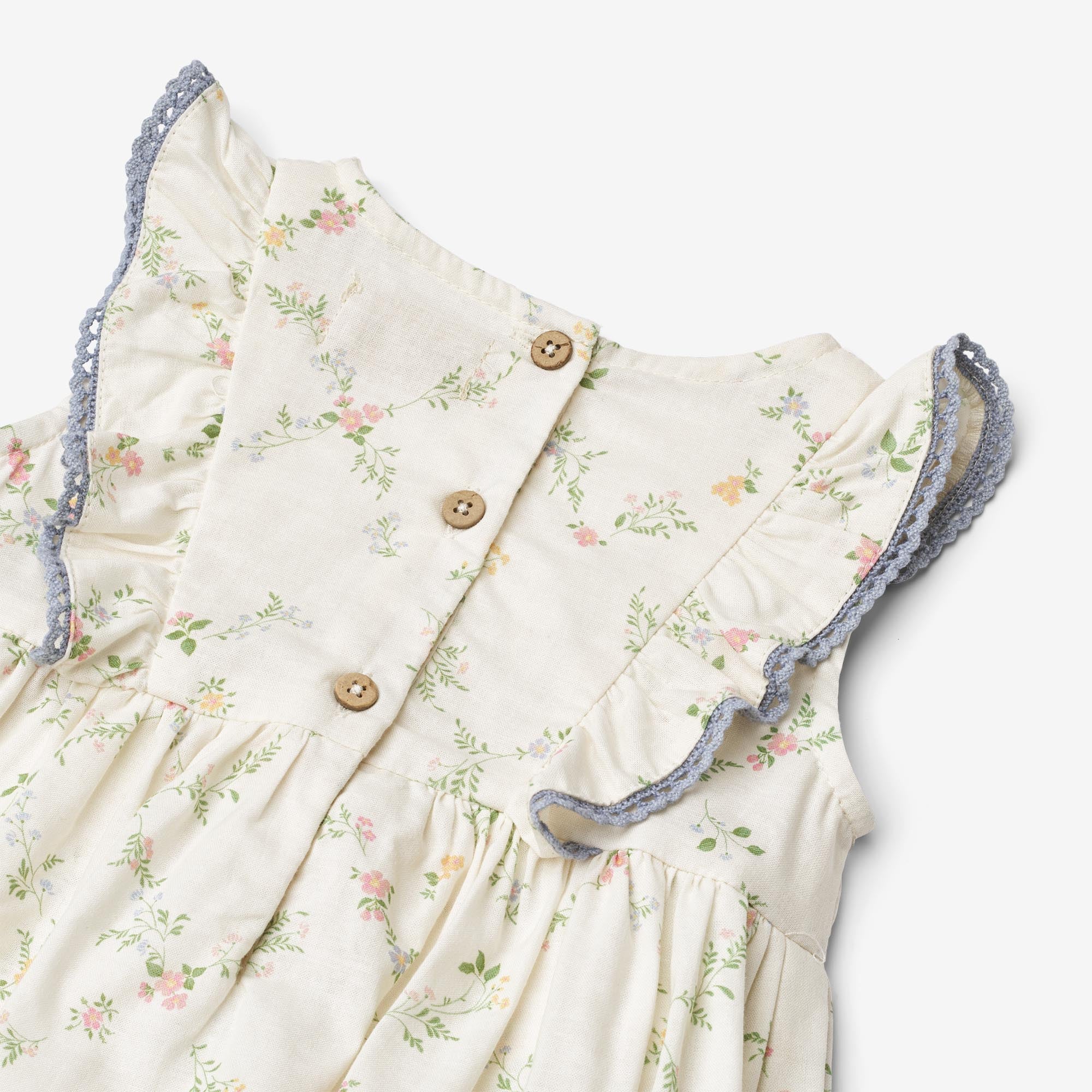 wheat-sofia-bodykleid-ivory-checked-flowers-kleid-mit-body-bio image 3