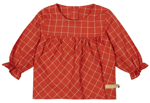 loud-proud-classics-karo-bluse-cinnamon-popeline image 1