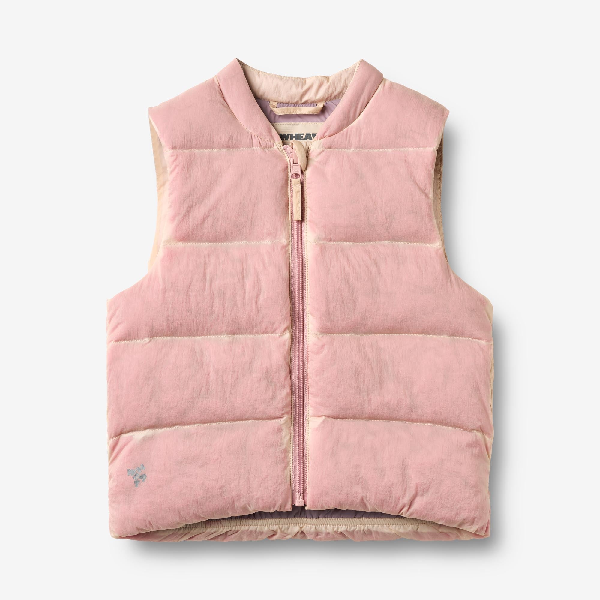 wheat-lakas-puffer-weste-peach-pink-recycling-steppweste image 1
