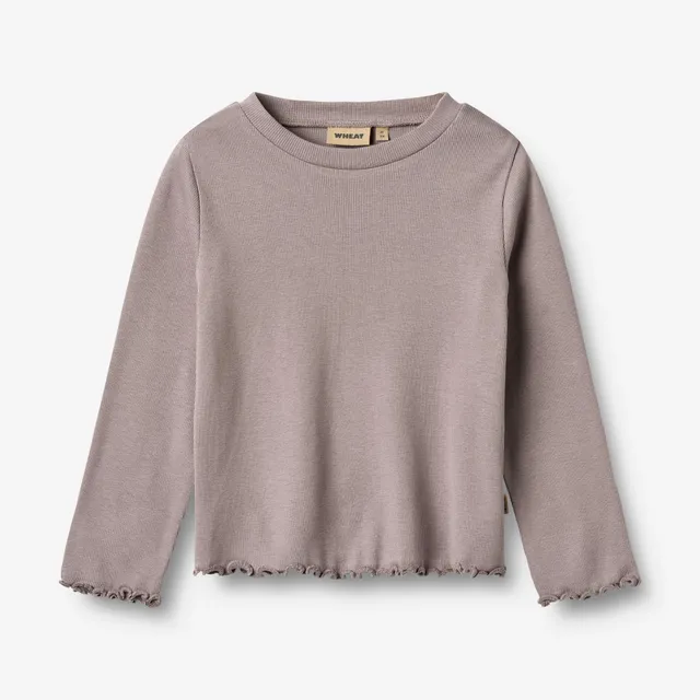 wheat-else-langarmshirt-dusty-purple-kinder-shirt-modal image 1