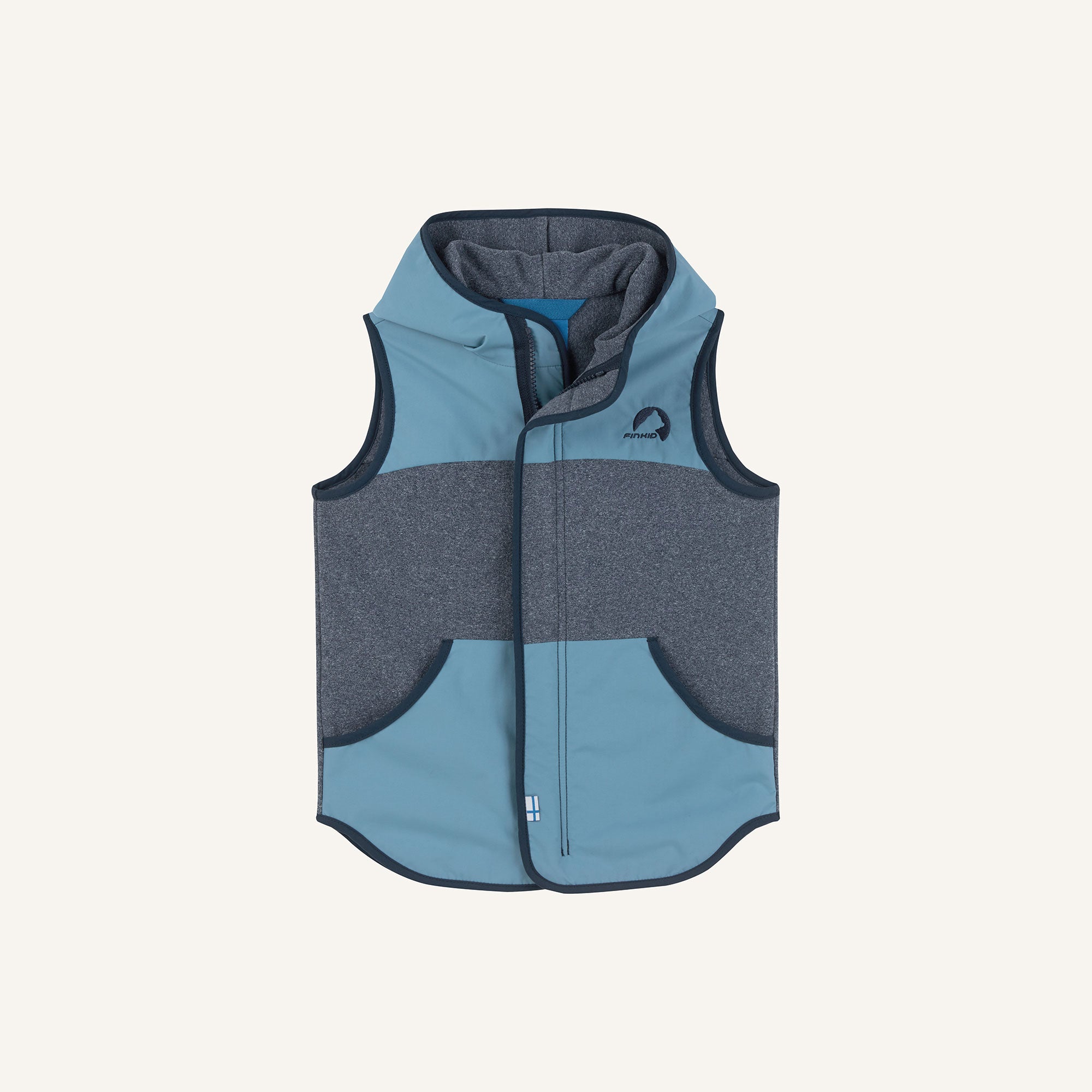 finkid-husky-onni-knit-weste-kinder-navy-gr-110-120 image 1