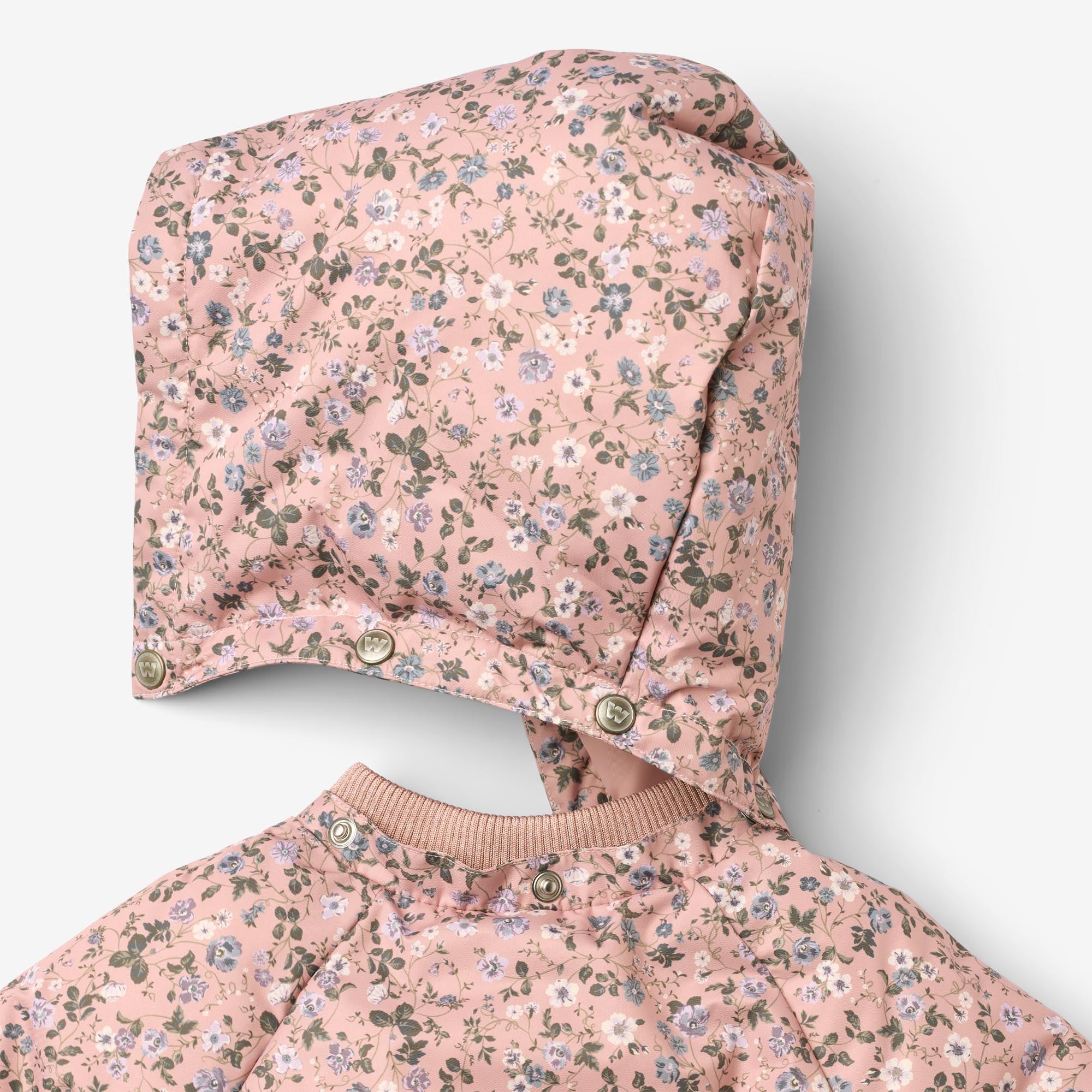 wheat-olga-puffer-jacke-baby-rose-powder-flowers-fleece image 5