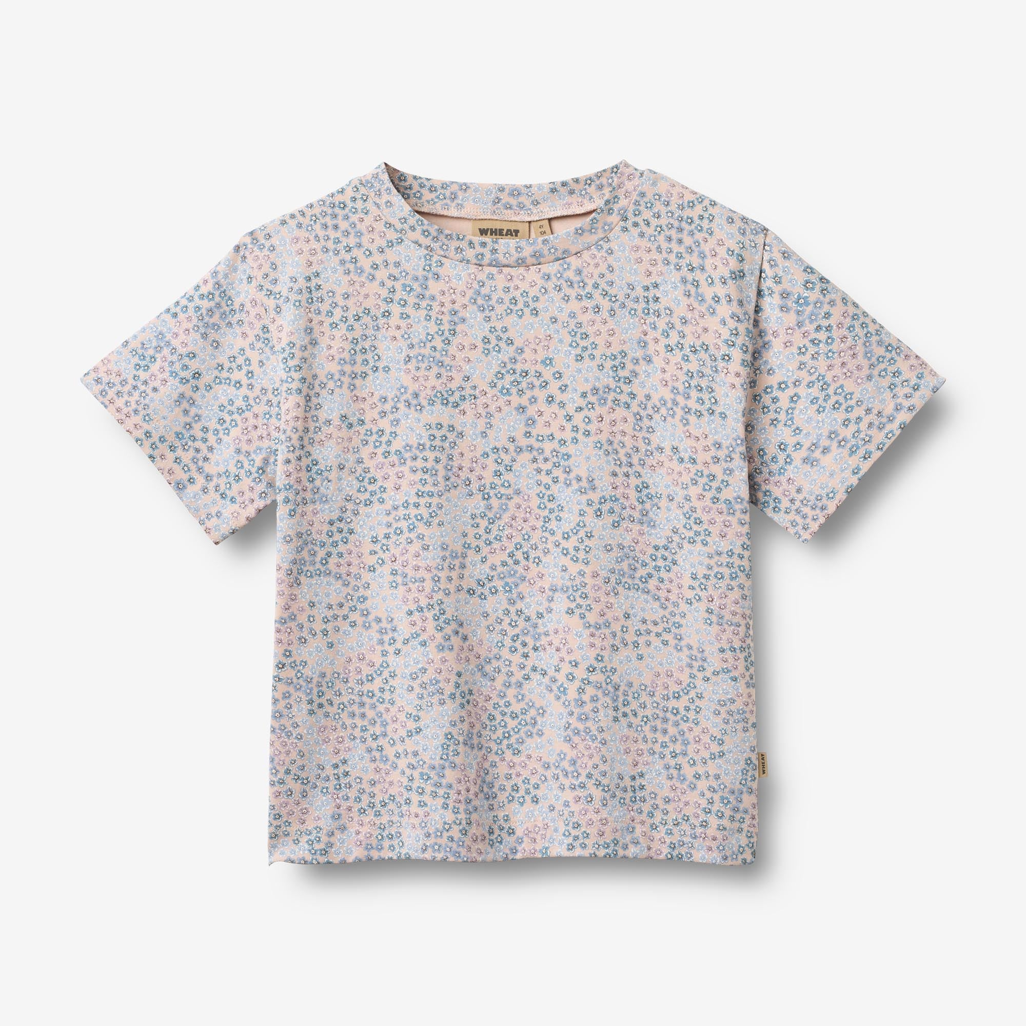 wheat-ella-t-shirt-2er-powder-blue-flowers-bio image 3