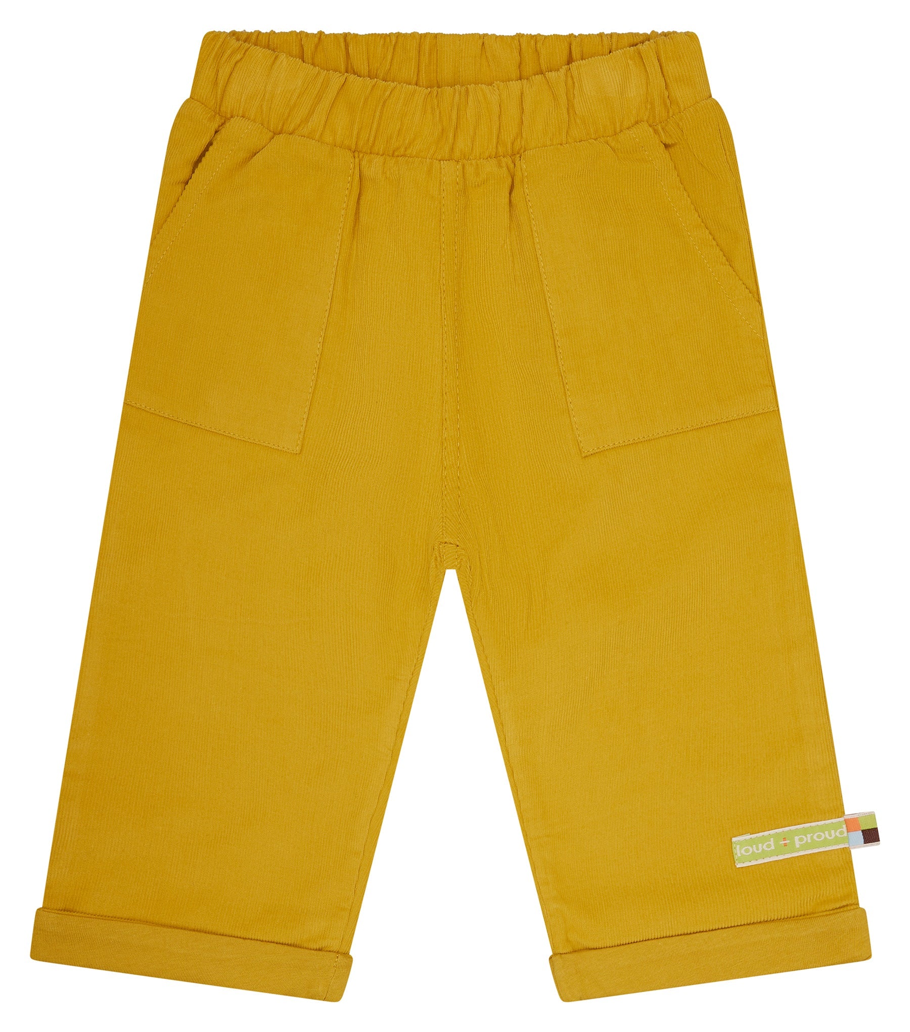 loud-proud-classics-hose-cord-kinderhose-curry-98-104-bio image 1