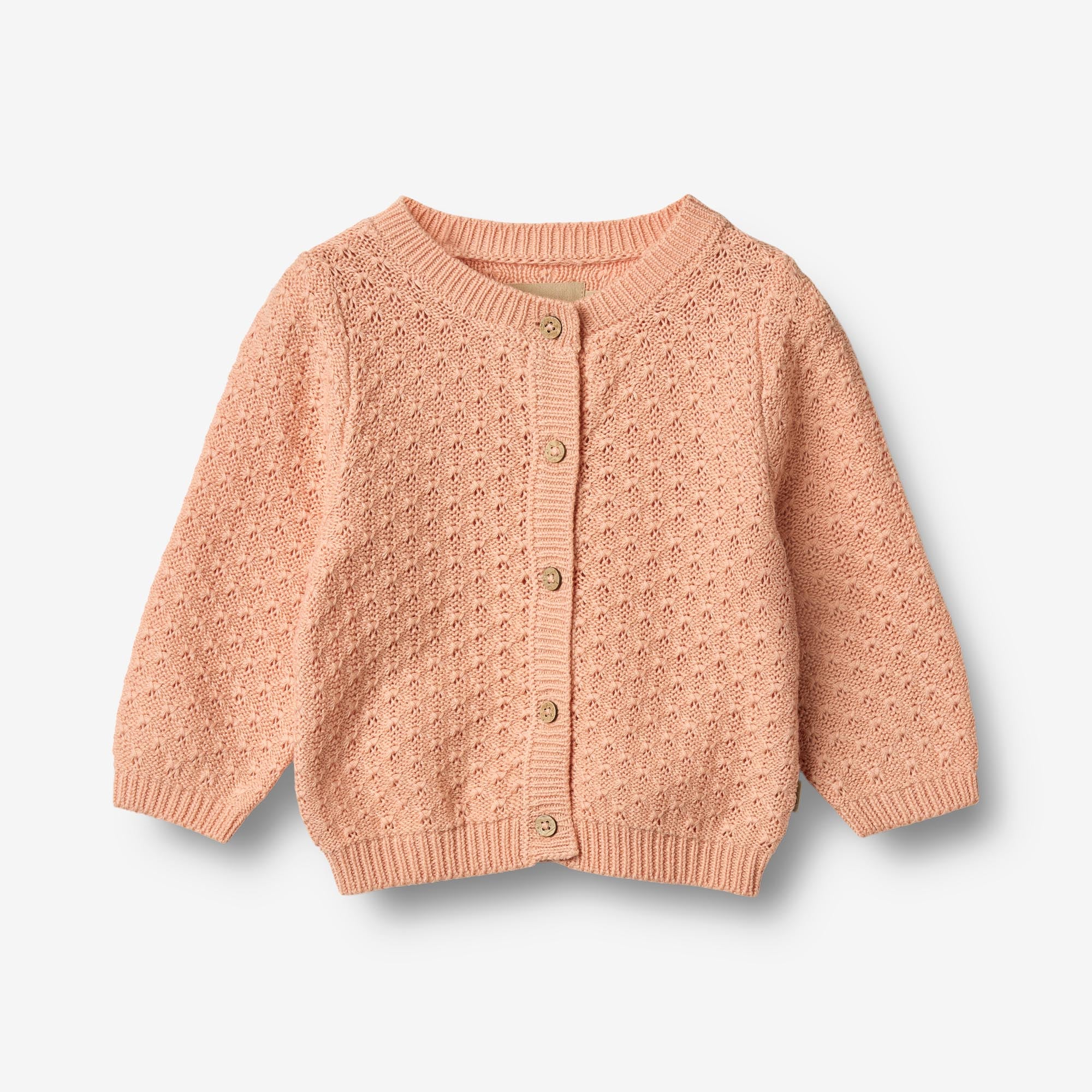 wheat-magnella-strickjacke-pink-sand-baumwolle-baby image 1