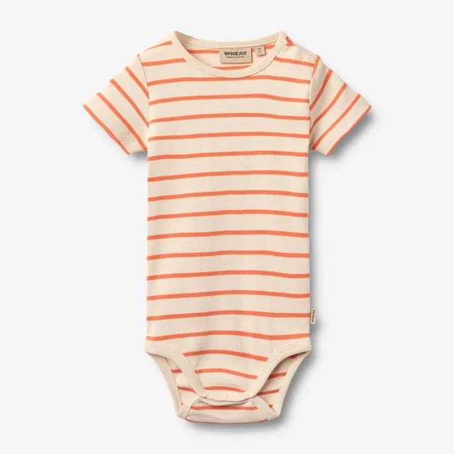 wheat-edvald-baby-body-orange-stripe-bio image 1