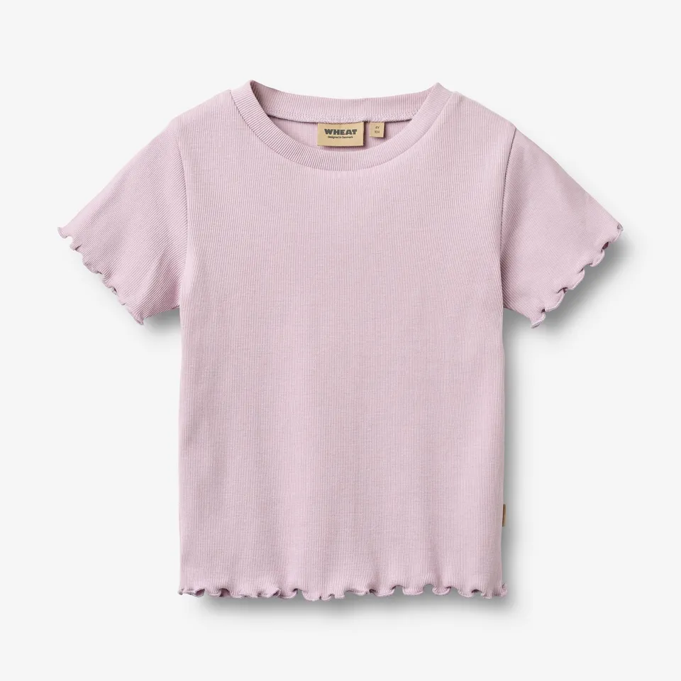 wheat-alicia-rib-t-shirt-s-s-lavender-bio-baumwolle image 1