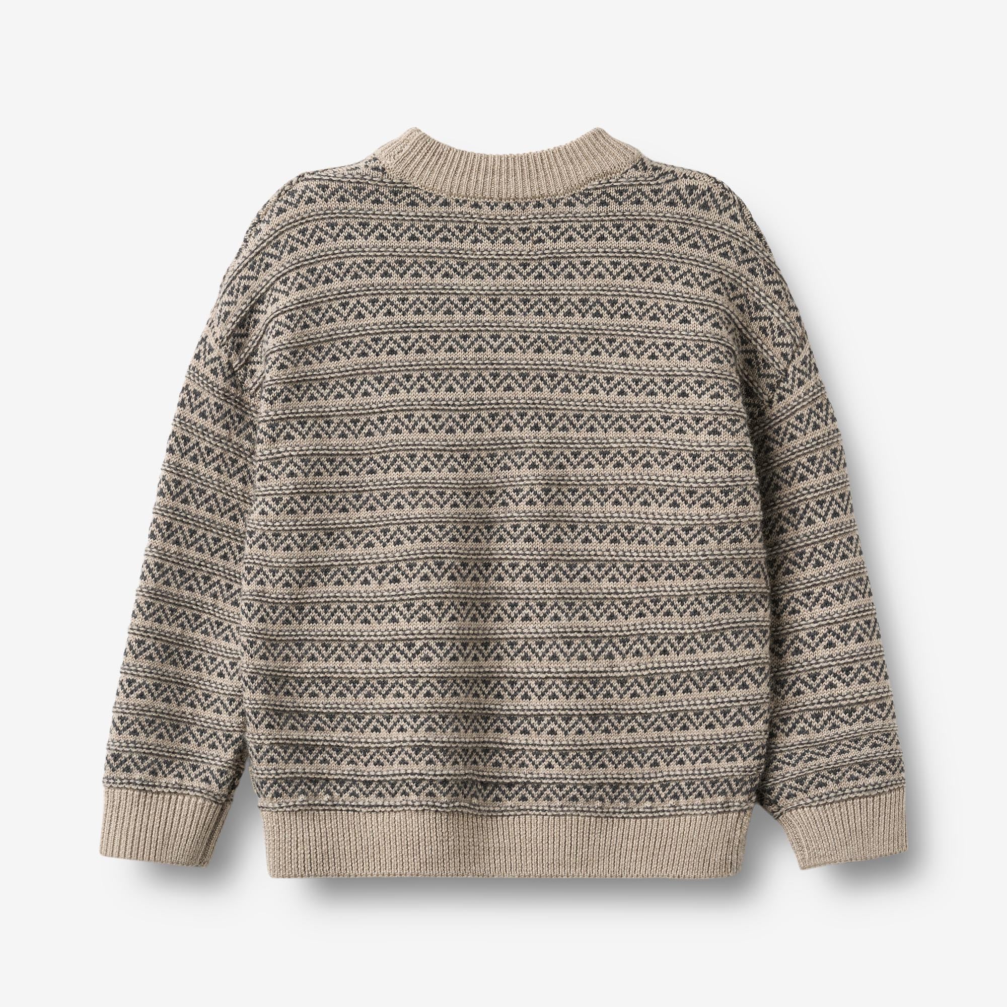 wheat-jens-jacquard-pullover-merinowolle-warm-sand-melange image 6