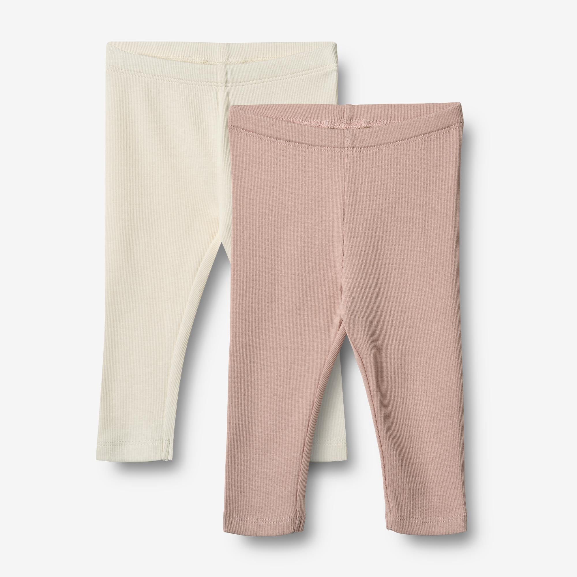 wheat-jules-leggings-2er-rose-powder-bio-baumwolle-baby image 2