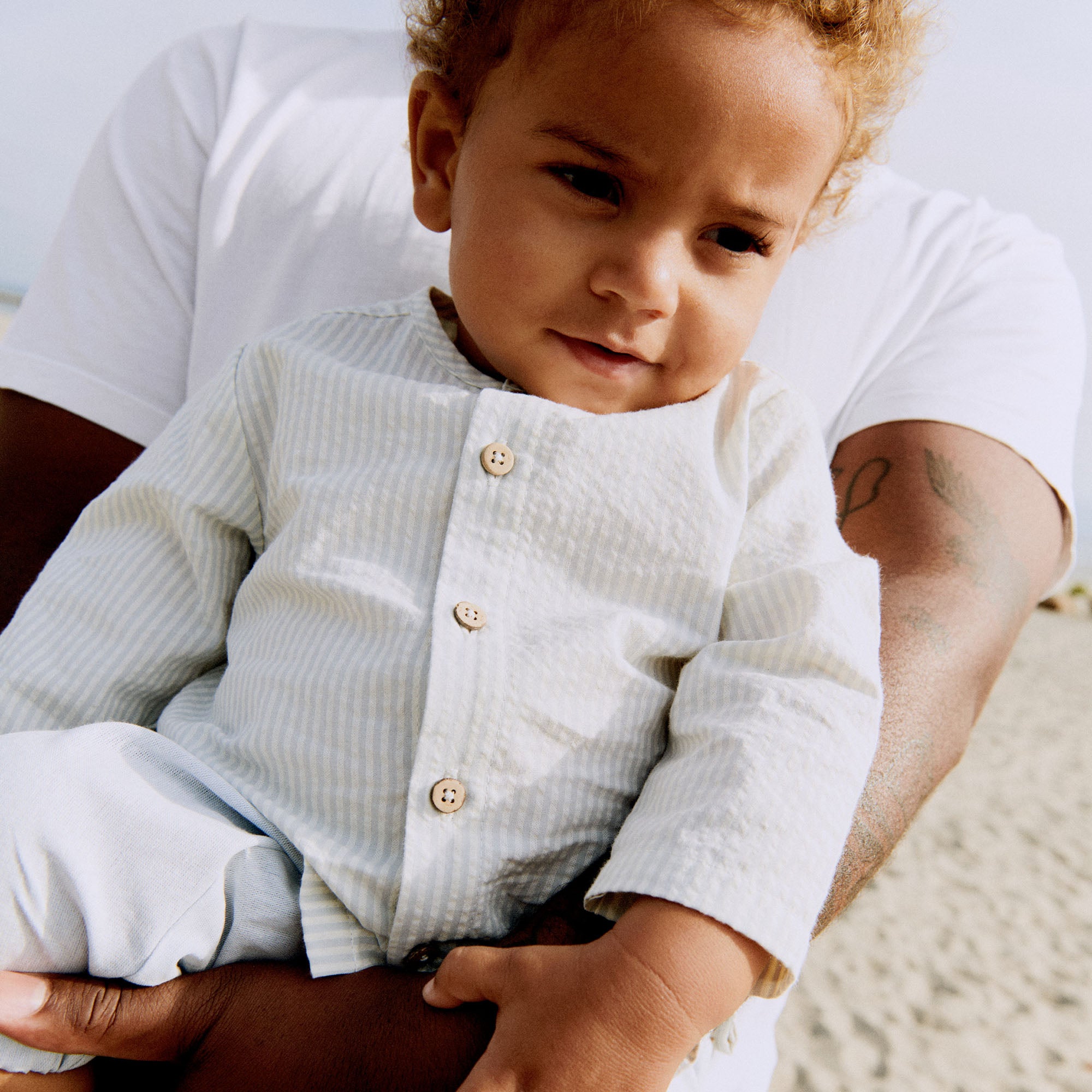 wheat-shelby-hemd-baby-summer-blue-stripe-bio-baumwolle image 2