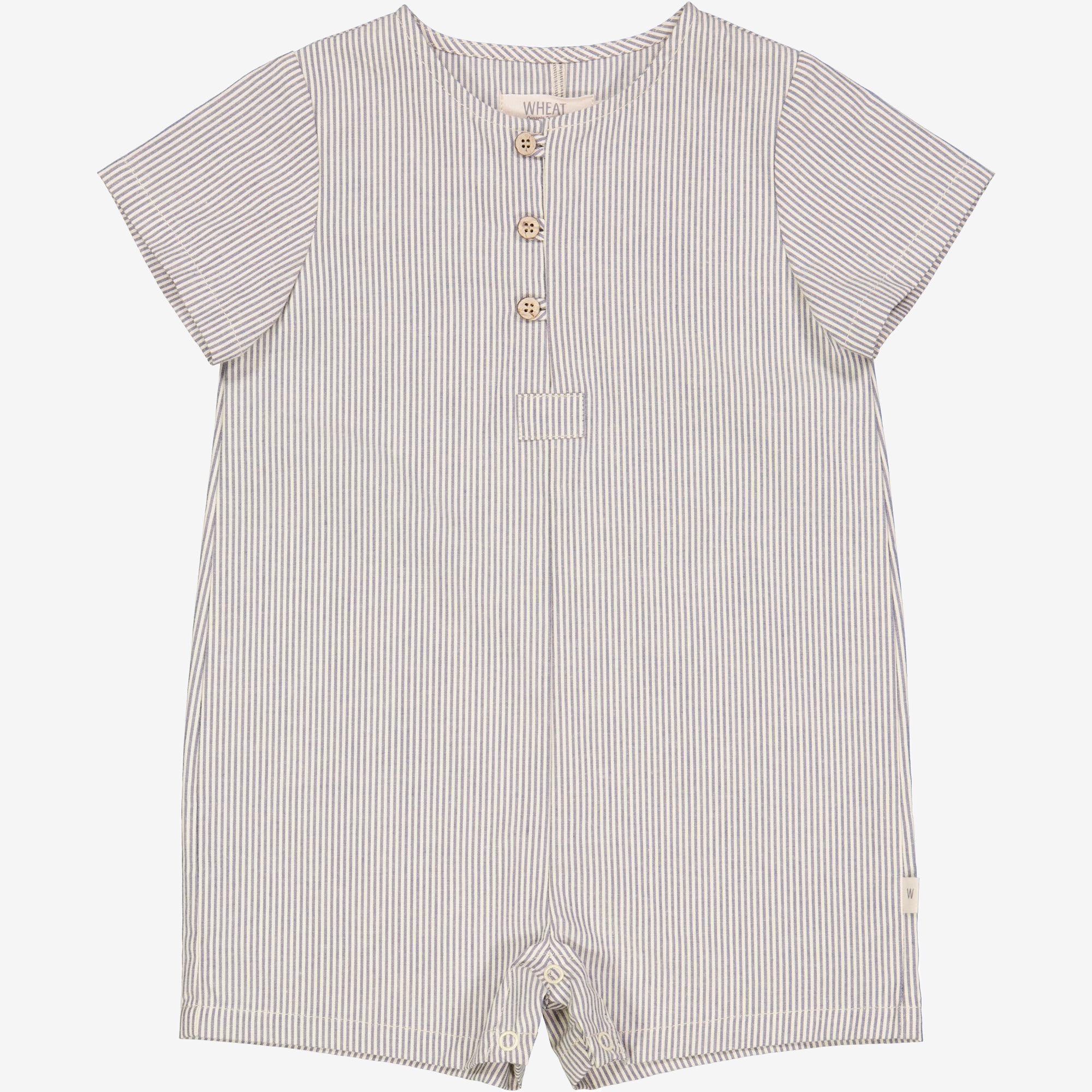 wheat-niller-playsuit-baby-classic-blue-stripe-bio image 1