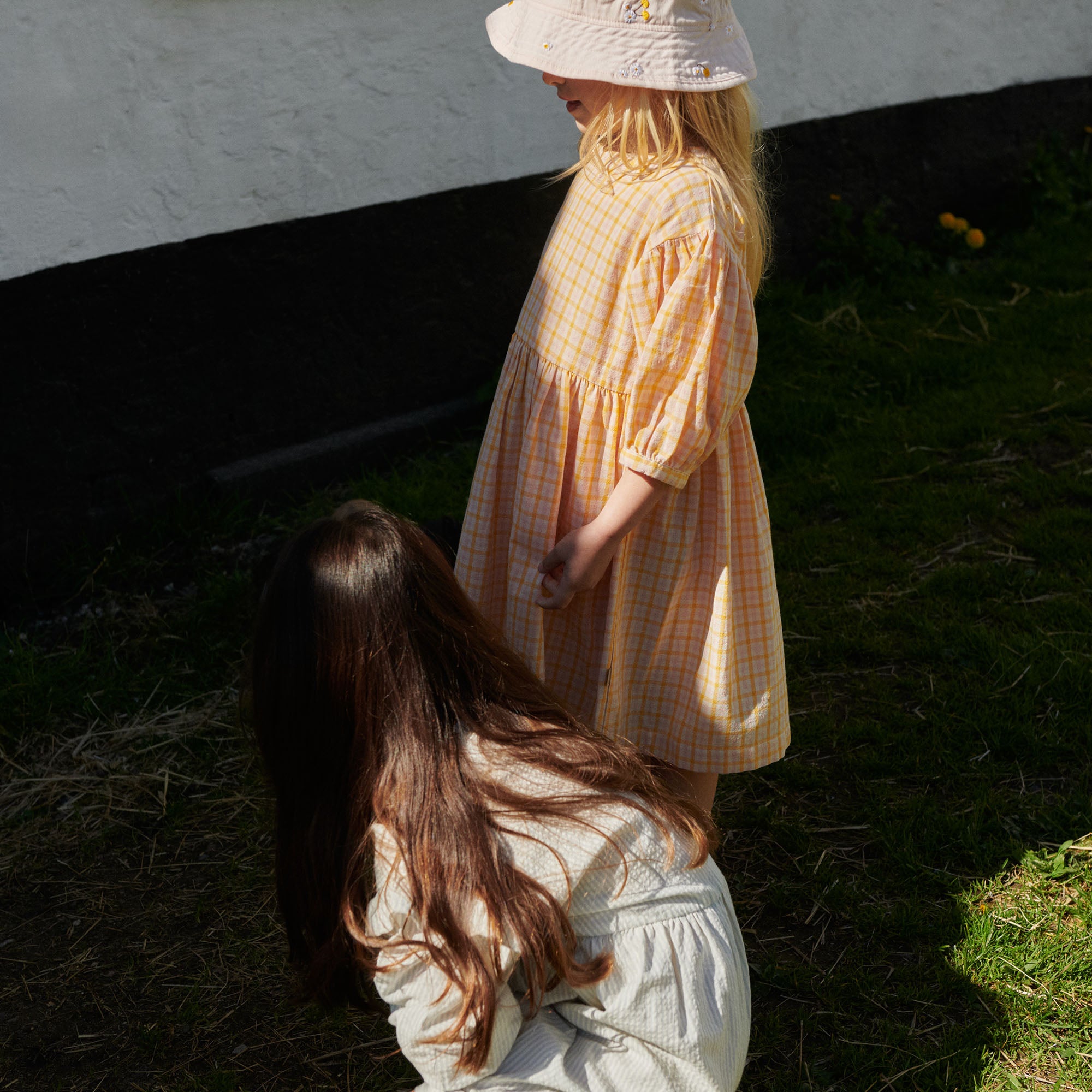 wheat-magda-kleid-langarm-yellow-check-bio-baumwolle image 8