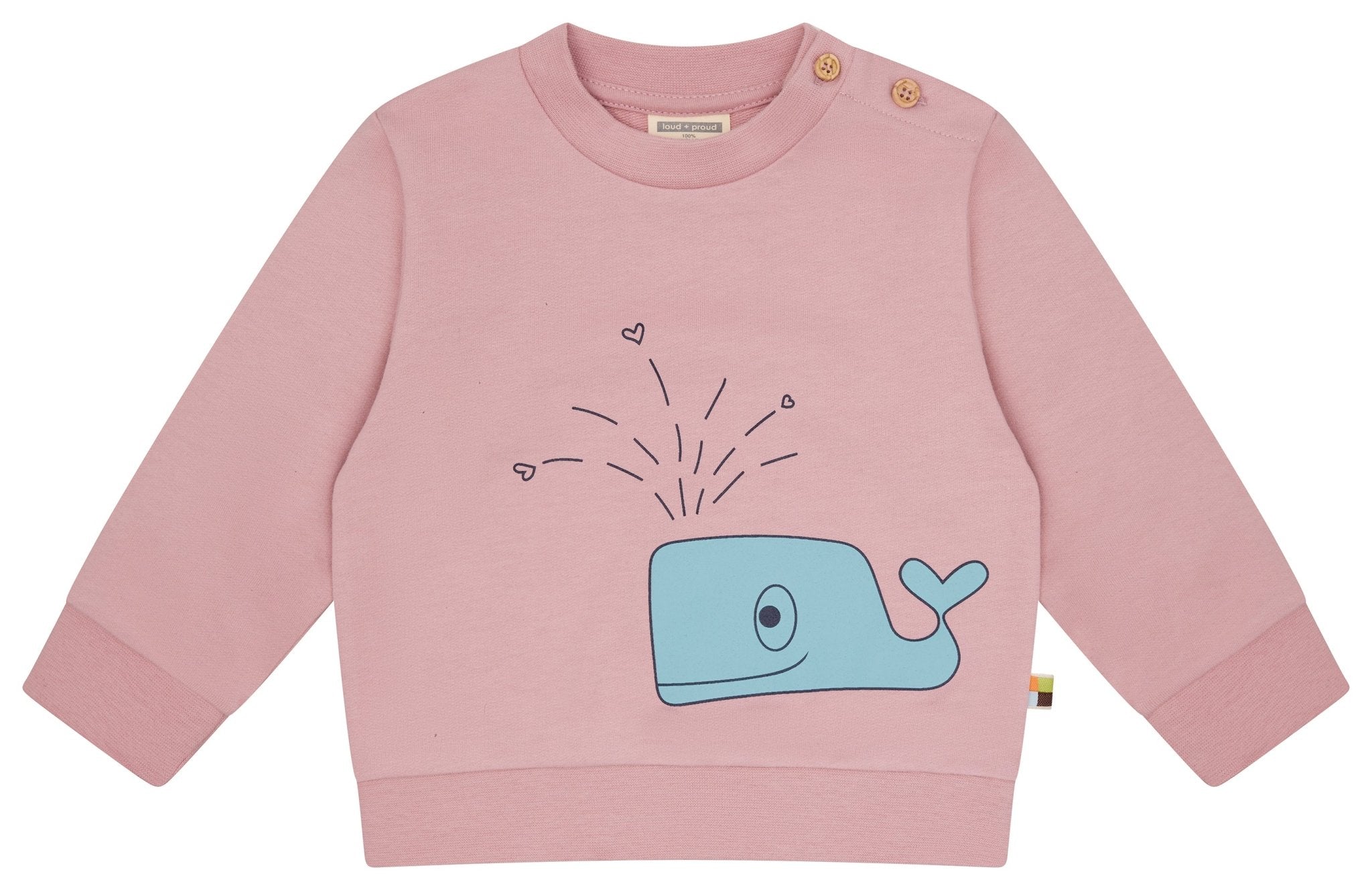 loud-proud-classics-sweatshirt-druck-aster-98-104-bio image 1