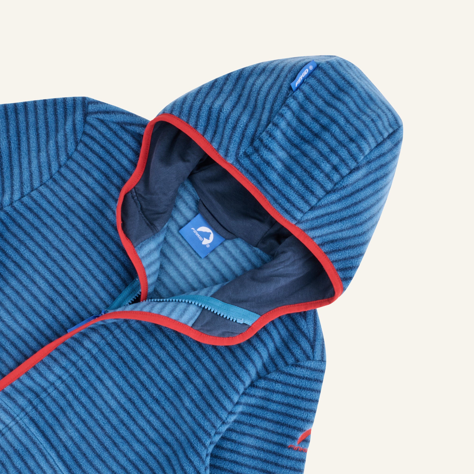 finkid-husky-lempi-sport-fleecejacke-deep-water-lava-110-120-zip-in image 5