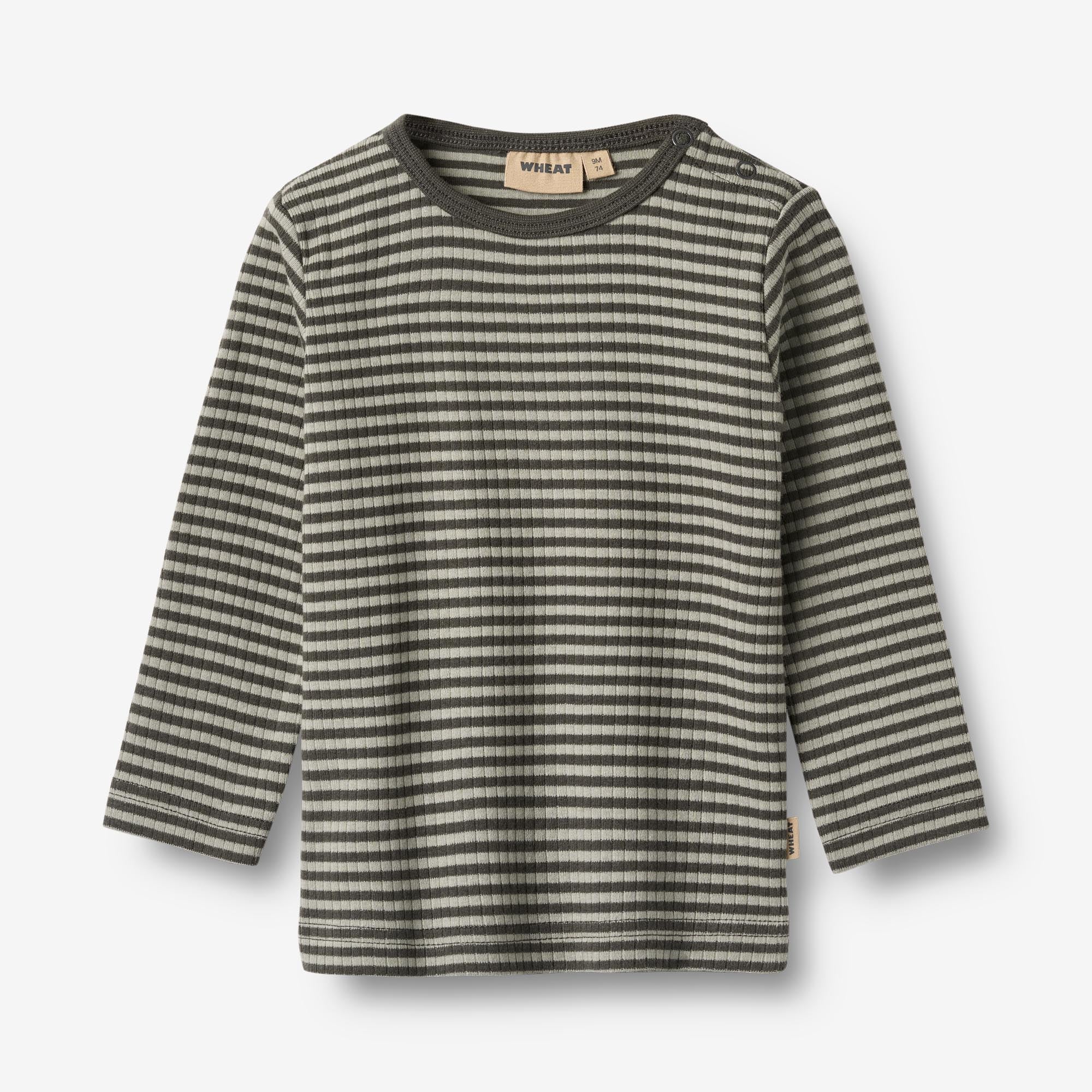 wheat-stig-langarmshirt-winter-forest-stripe-baby-bio image 1