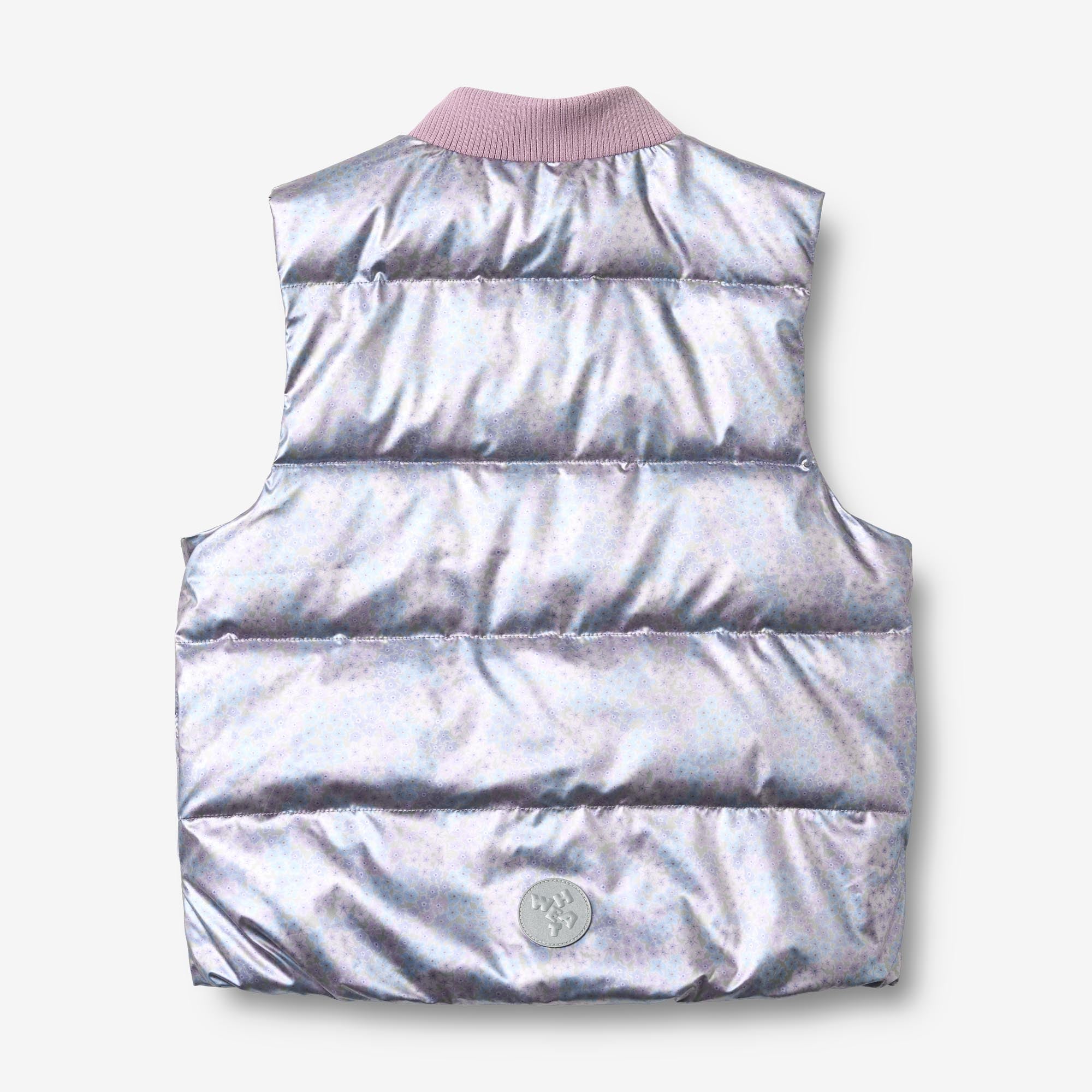 wheat-fryd-puffer-gilet-kinderweste-silver-sky-flower-recycelt image 4
