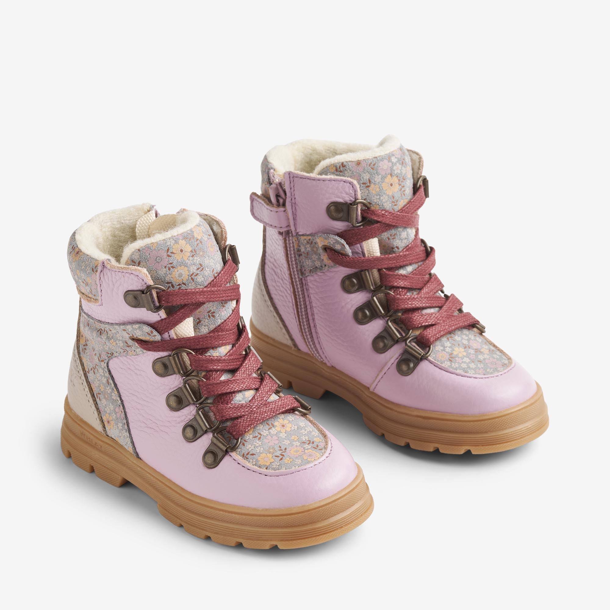 wheat-toni-hiker-tex-winterstiefel-slightly-blue-flowers-wollfutter image 1