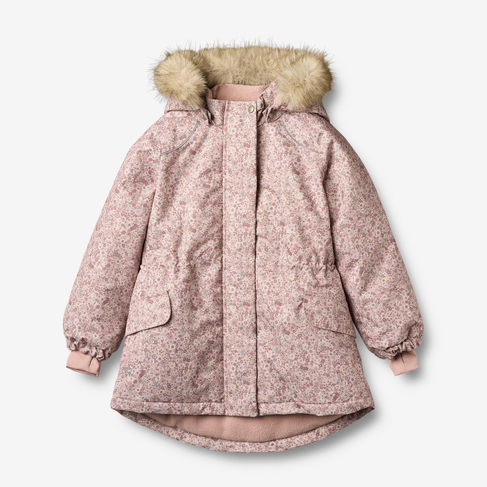 wheat-mathilde-jacke-rose-dust-flowers-wasserdicht image 1