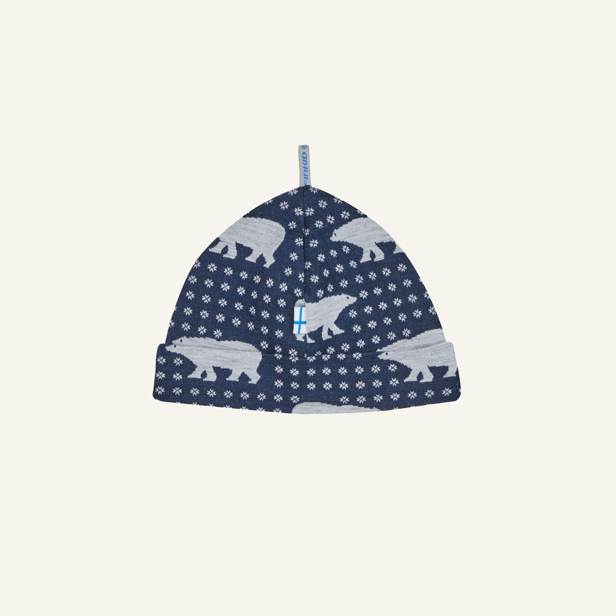finkid-husky-hitti-nordik-woll-beanie-kinder-navy image 1