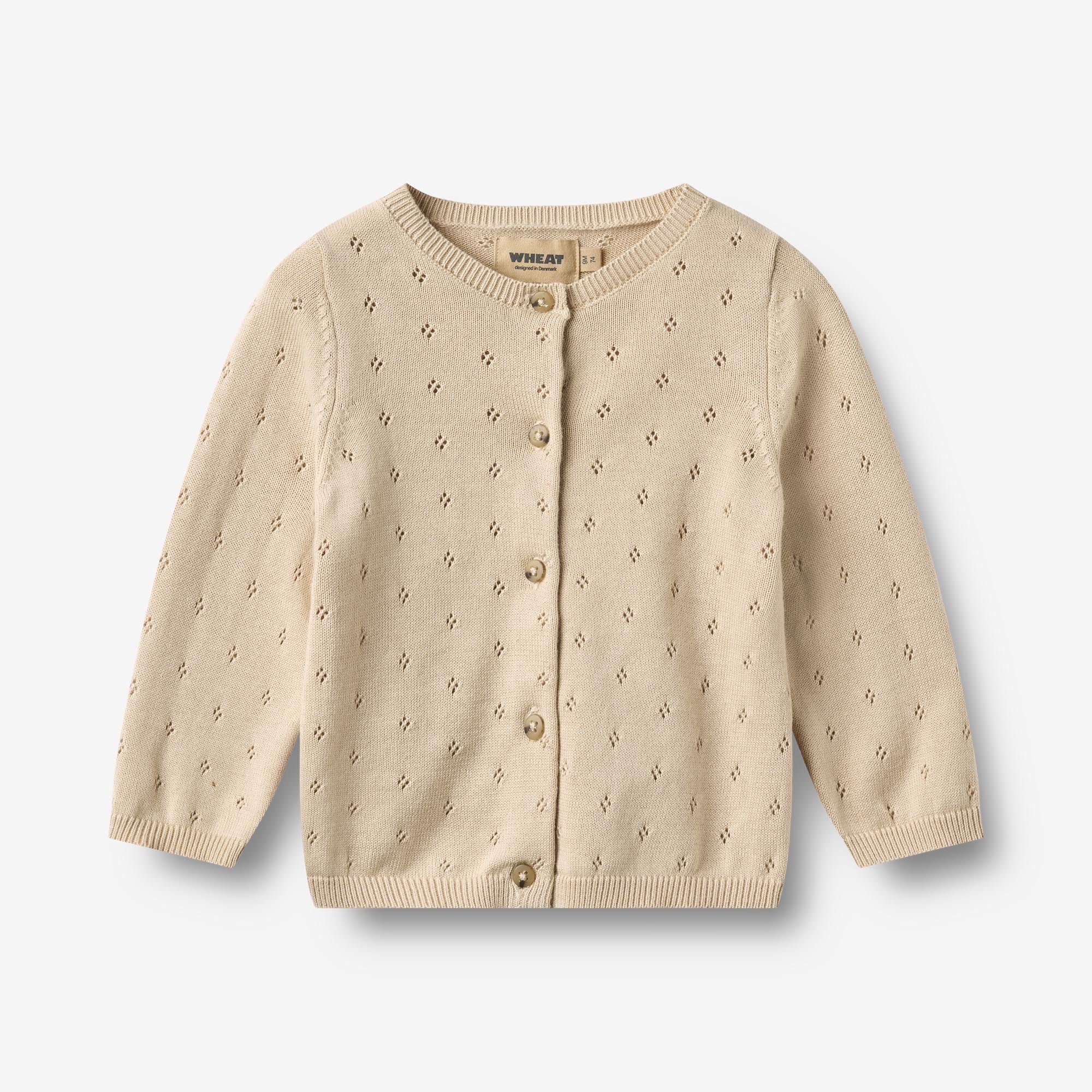 wheat-maia-strickjacke-baby-offwhite-bio-baumwolle image 1