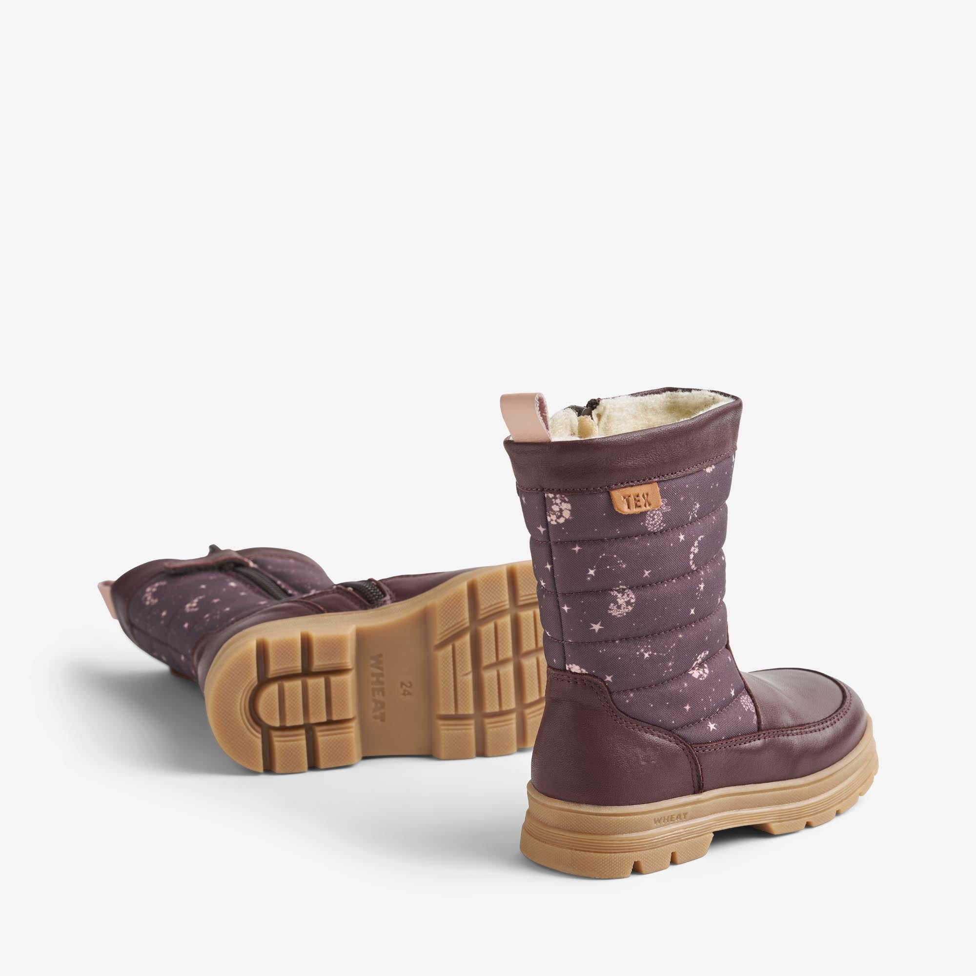 wheat-winterboot-koa-tex-winterstiefel-plum-truffle-stars image 2